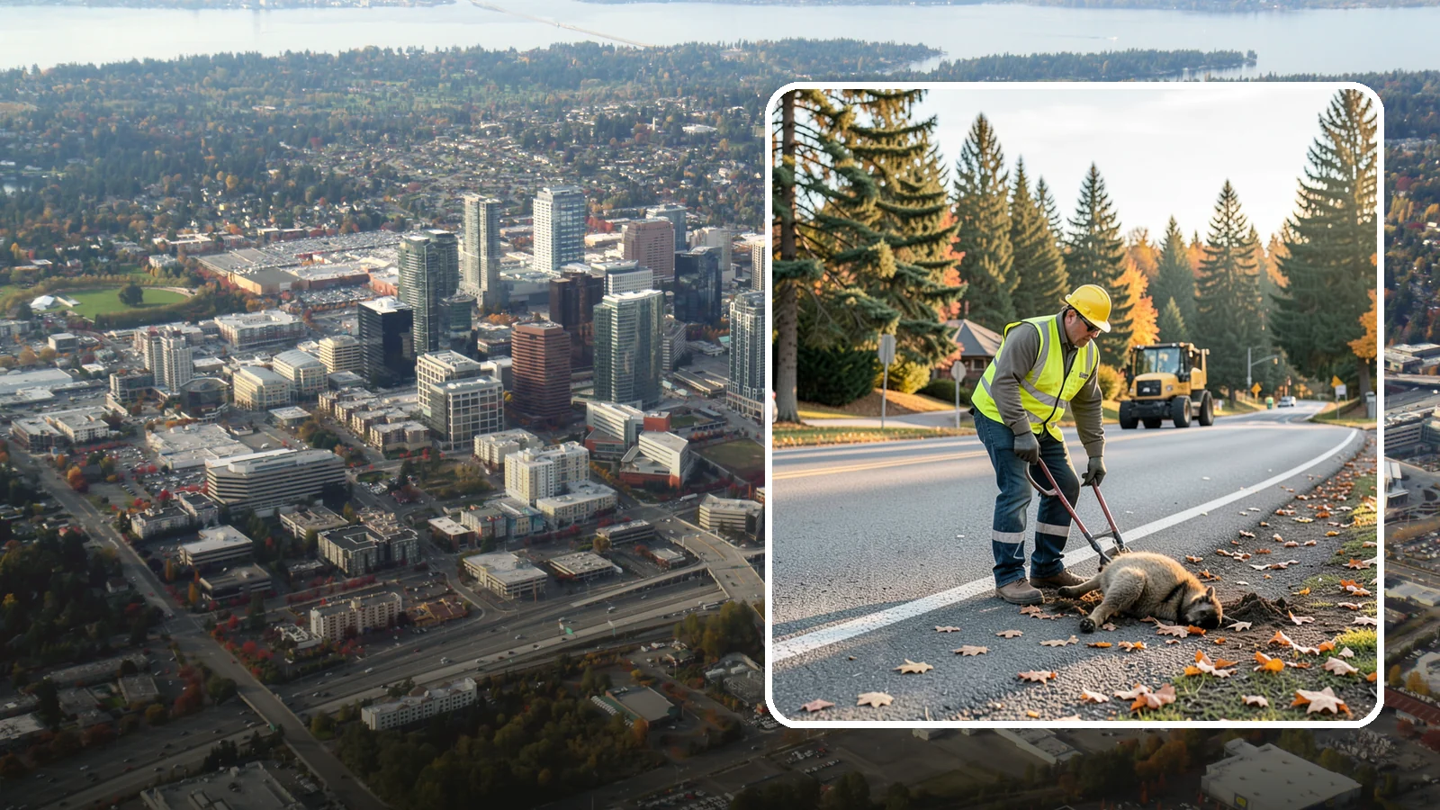 Dead Animal Removal in Bellevue, King County, WA - Prompt dead animal and roadkill removal from public roads, parks, and facility grounds.