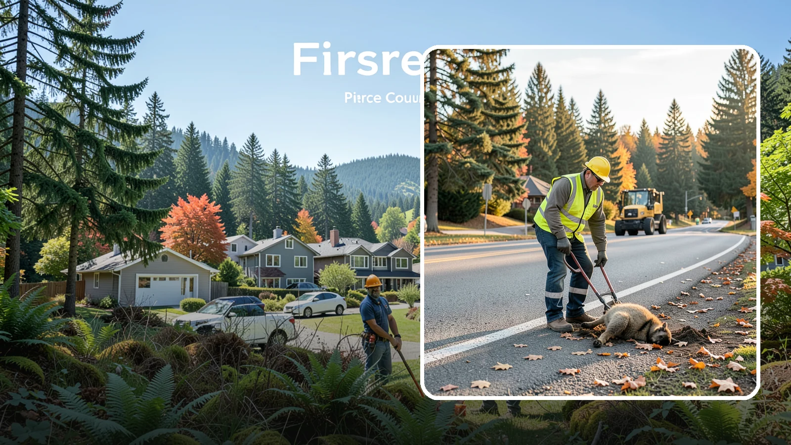 Dead Animal Removal in Fircrest, Pierce County, WA - Prompt dead animal and roadkill removal from public roads, parks, and facility grounds.