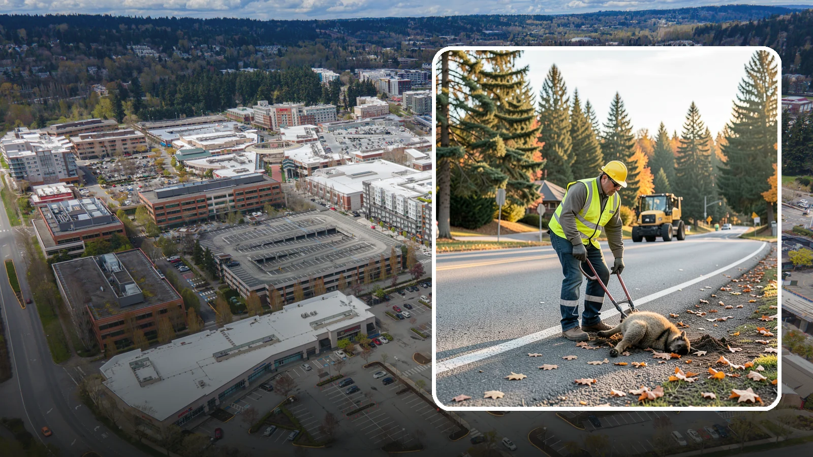 Dead Animal Removal in Redmond, King County, WA - Prompt dead animal and roadkill removal from public roads, parks, and facility grounds.