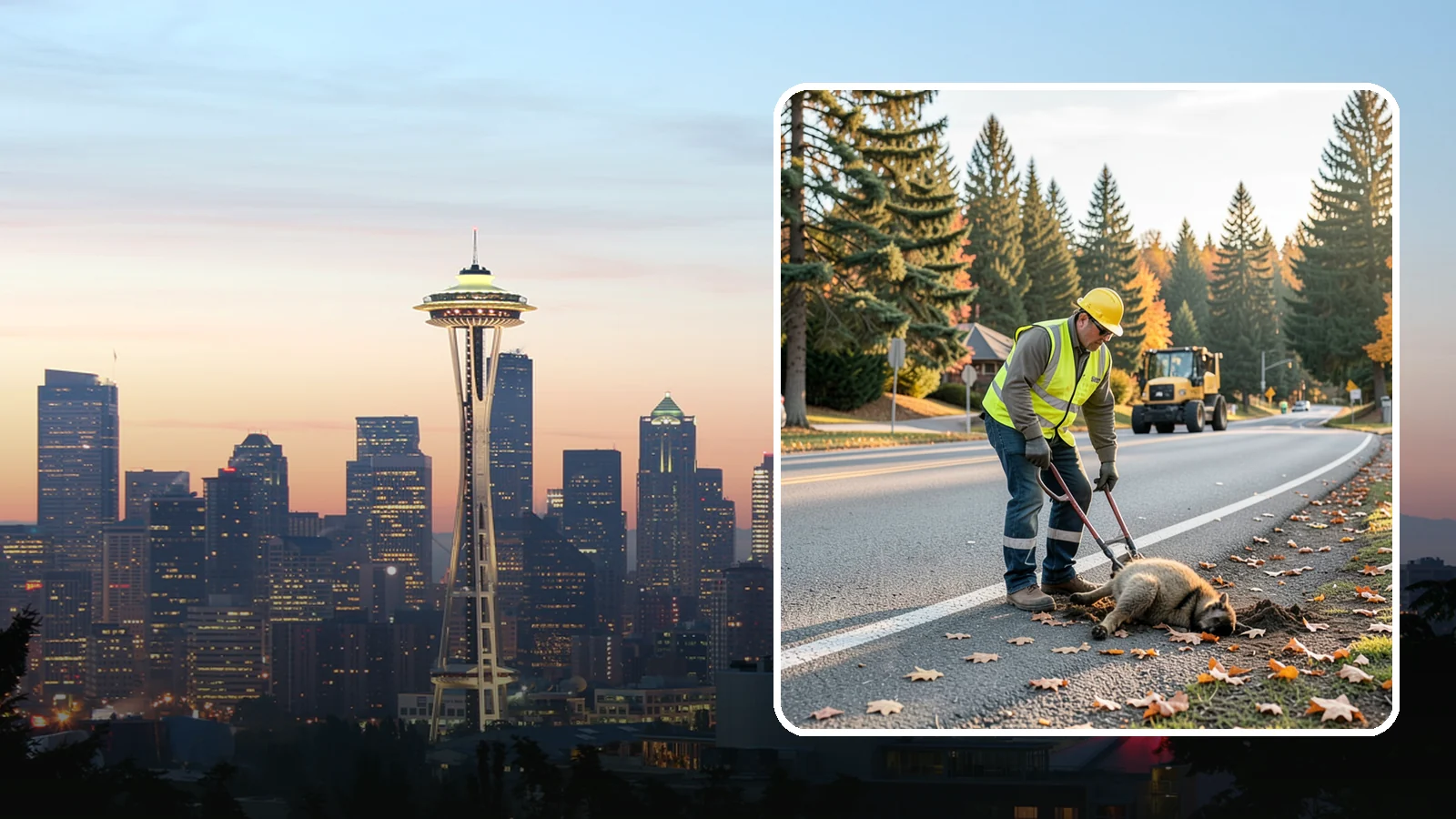 Dead Animal Removal in Seattle, King County, WA - Prompt dead animal and roadkill removal from public roads, parks, and facility grounds.