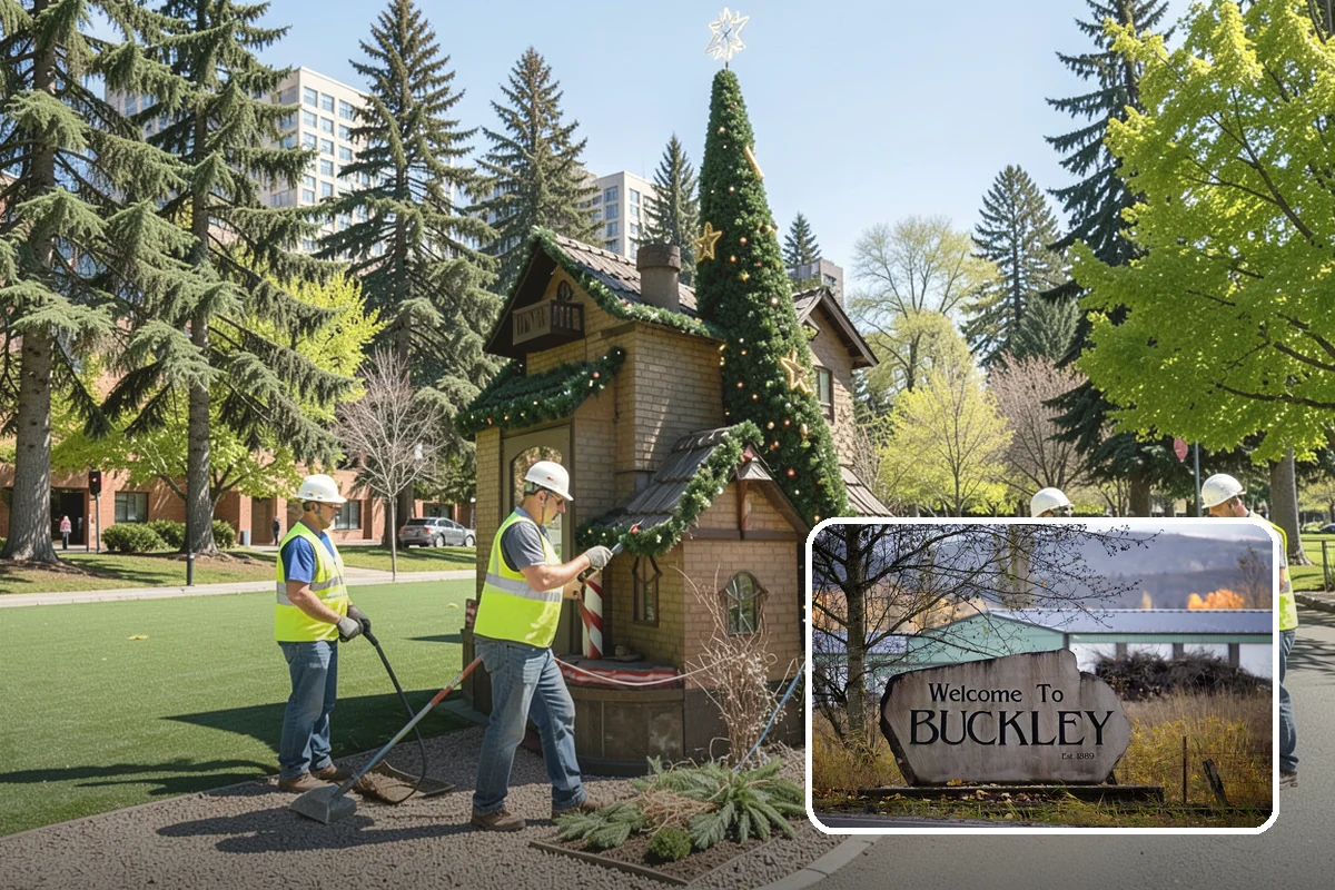 Decorative Concrete in Buckley, Pierce County, WA - Creates a distinctive civic identity for public spaces