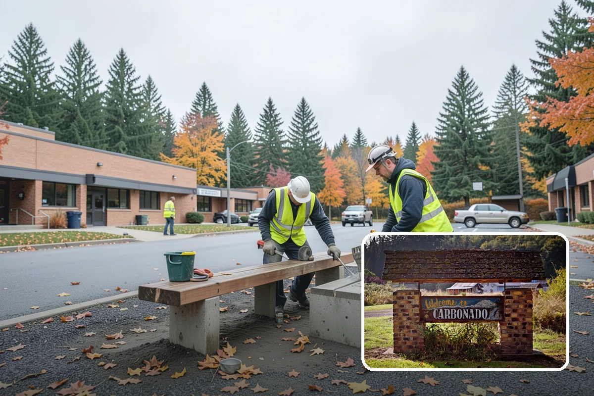 Decorative Concrete in Carbonado, Pierce County, WA - Creates a distinctive civic identity for public spaces
