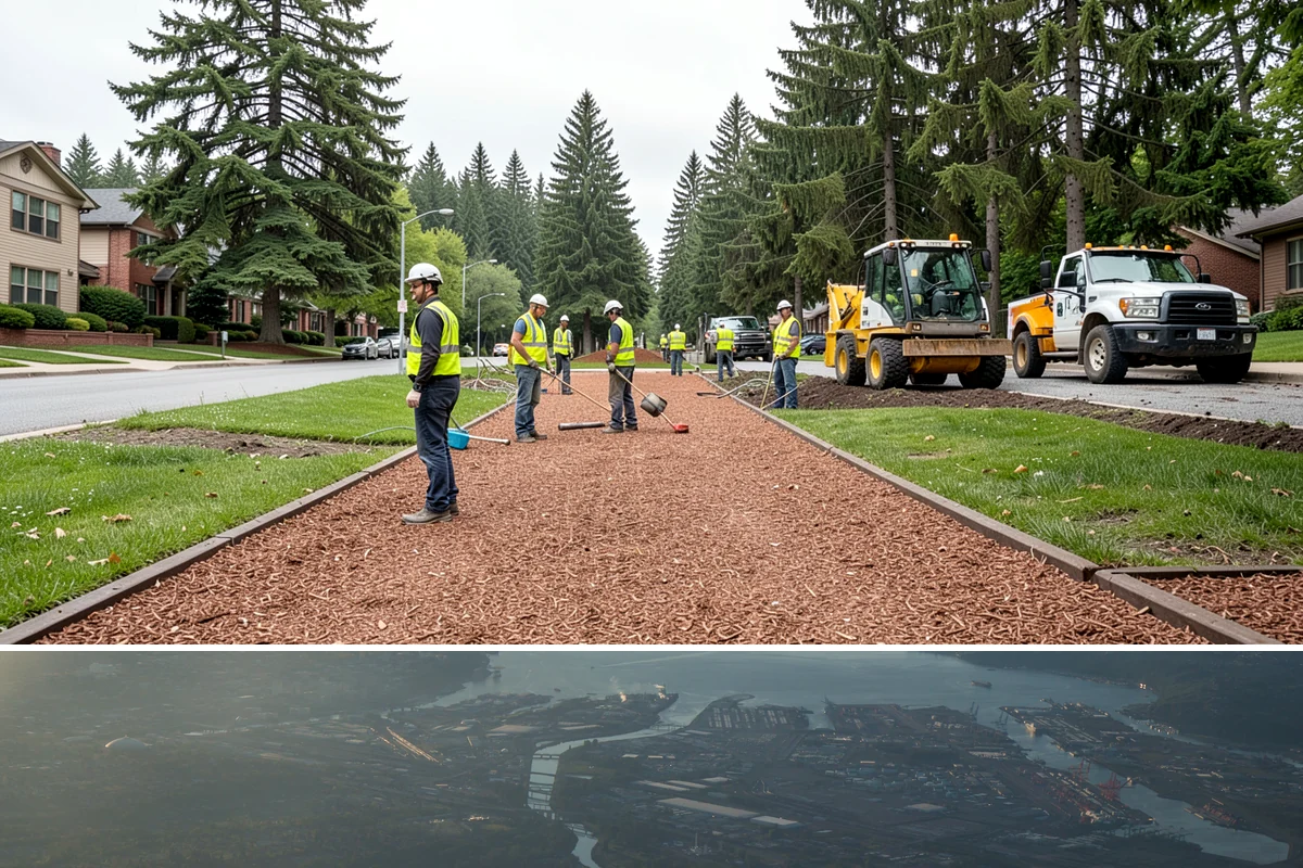 Decorative Concrete in Fife, Pierce County, WA - Decorative placement is best scheduled in the warmer, drier months when temperature and moisture support consistent color...