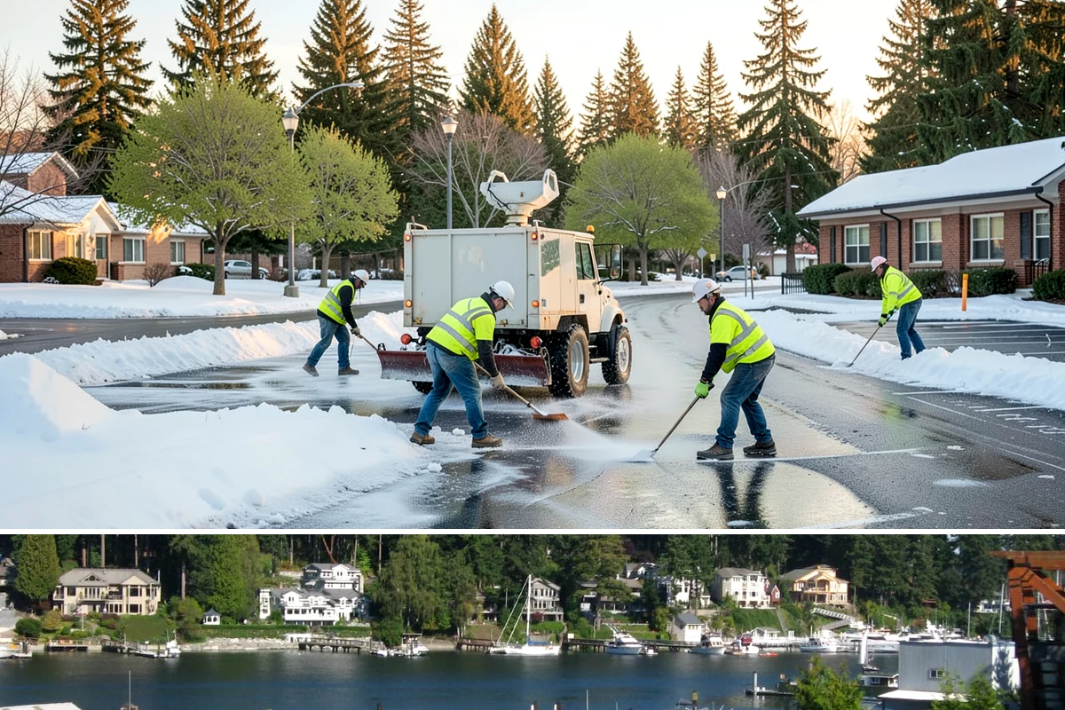Decorative Concrete in Gig Harbor, Pierce County, WA - Decorative placement is best scheduled in the warmer, drier months when temperature and moisture support consistent color...