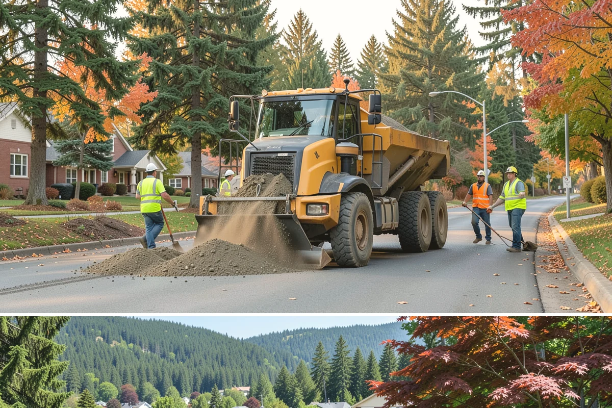 Decorative Concrete in Index, Snohomish County, WA - Decorative placement is best scheduled in the warmer, drier months when temperature and moisture support consistent color...