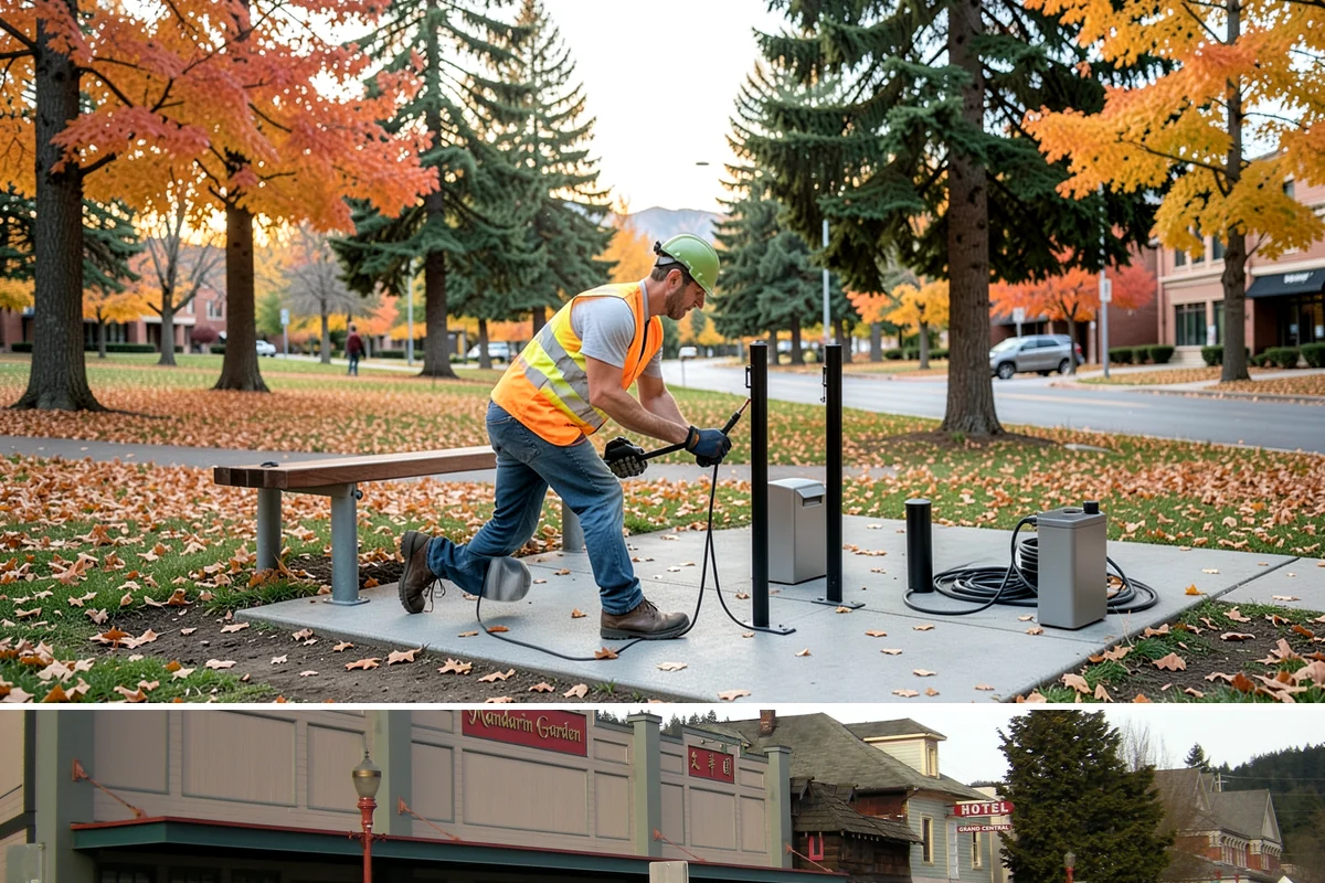 Decorative Concrete in Issaquah, King County, WA - Decorative placement is best scheduled in the warmer, drier months when temperature and moisture support consistent color...