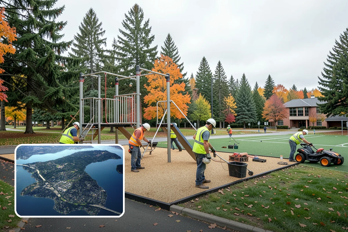 Decorative Concrete in Mercer Island, King County, WA - Creates a distinctive civic identity for public spaces