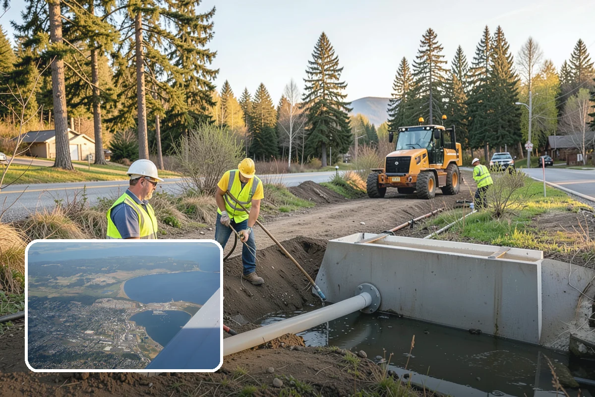 Decorative Concrete in Oak Harbor, Island County, WA - Creates a distinctive civic identity for public spaces