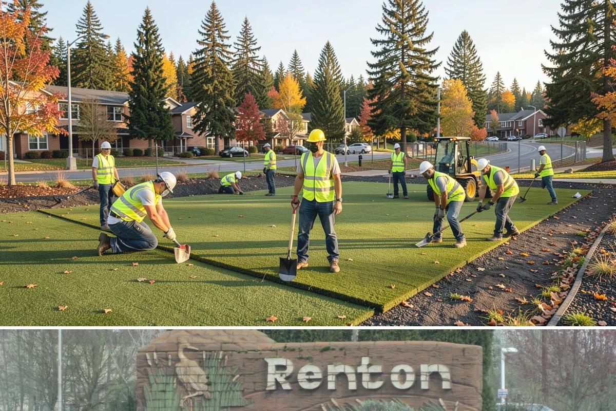 Decorative Concrete in Renton, King County, WA - Decorative placement is best scheduled in the warmer, drier months when temperature and moisture support consistent color...