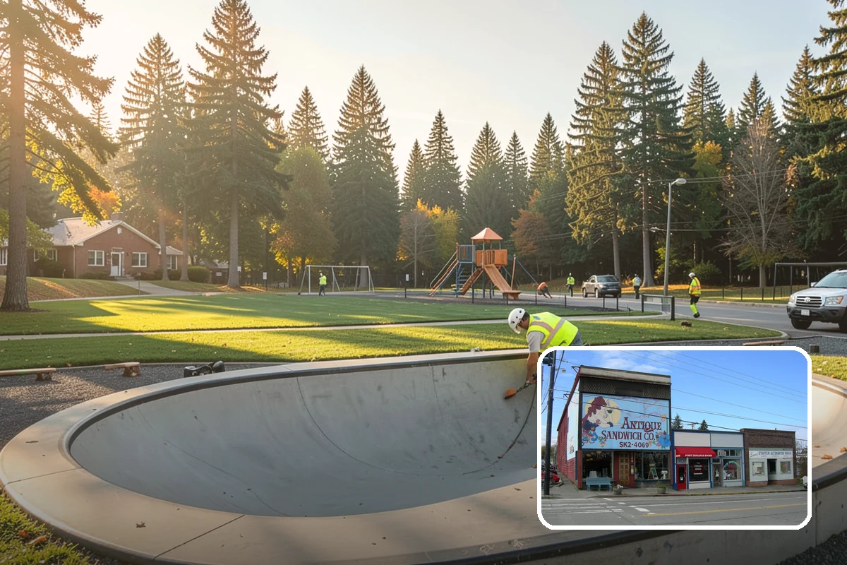 Decorative Concrete in Ruston, Pierce County, WA - Creates a distinctive civic identity for public spaces