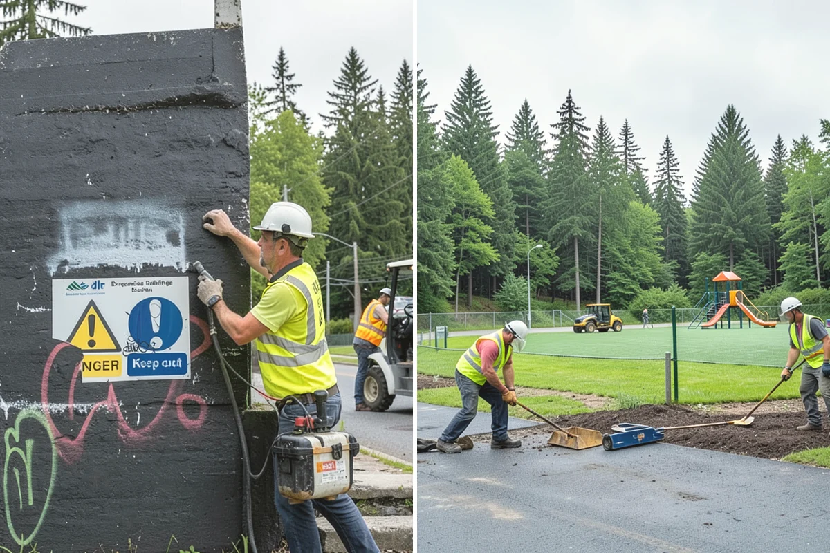 Decorative Concrete in Ruston, Pierce County, WA - Confirm finish, color, and pattern against design standards