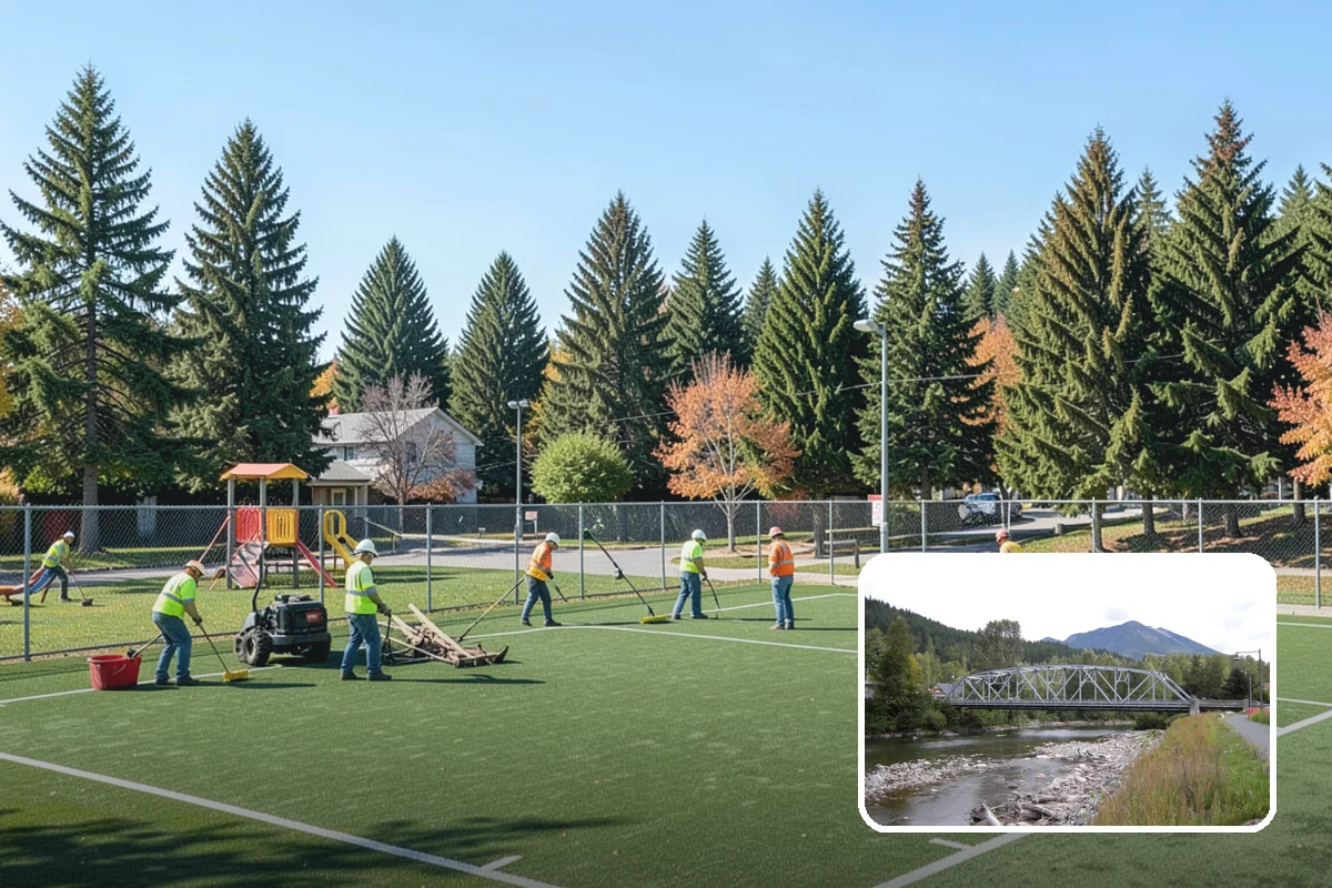 Decorative Concrete in Skykomish, King County, WA - Creates a distinctive civic identity for public spaces
