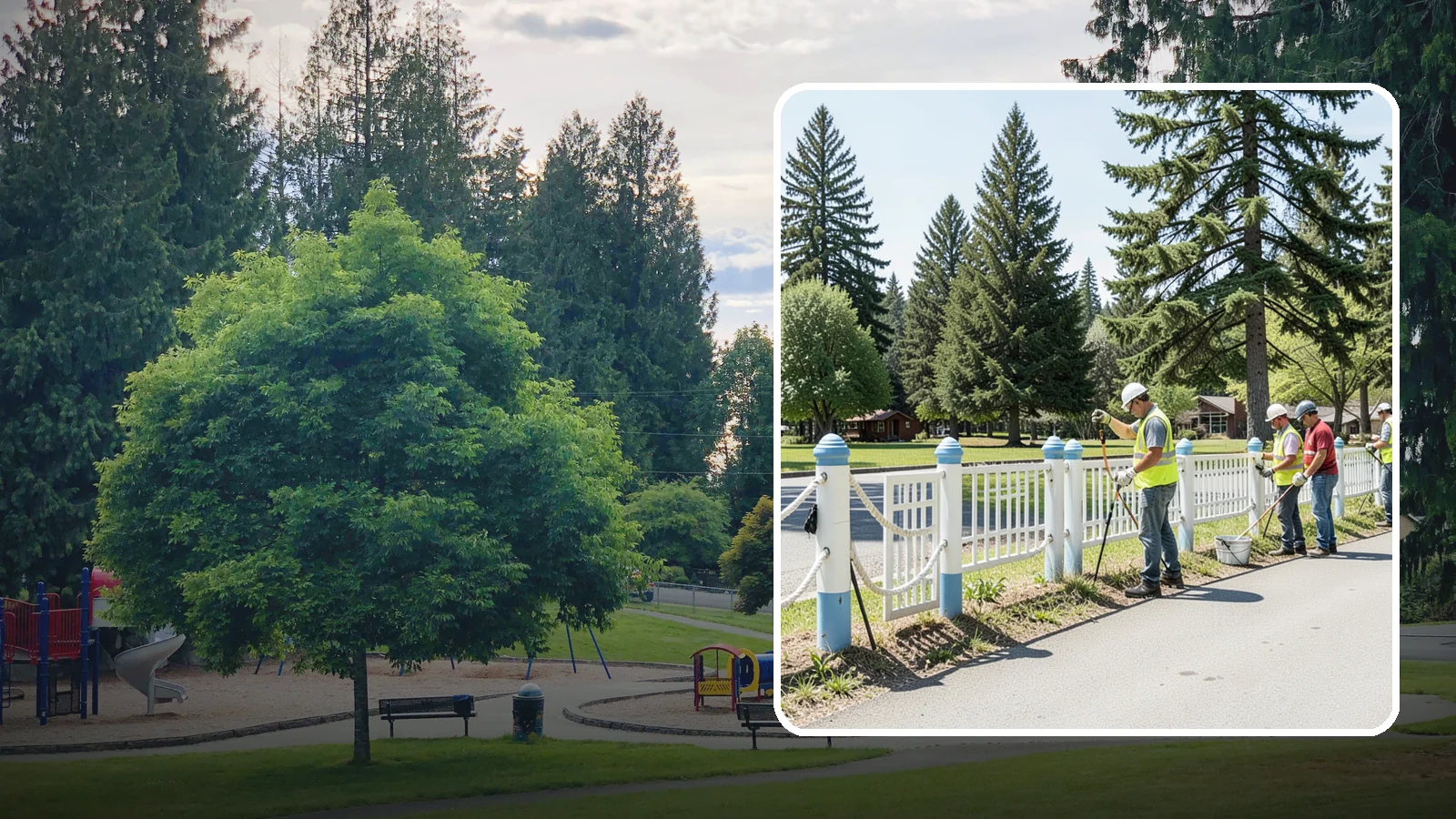 Decorative Fencing in Bonney Lake, Pierce County, WA - Install ornamental and decorative fencing that enhances civic spaces, parks, and gateway areas.