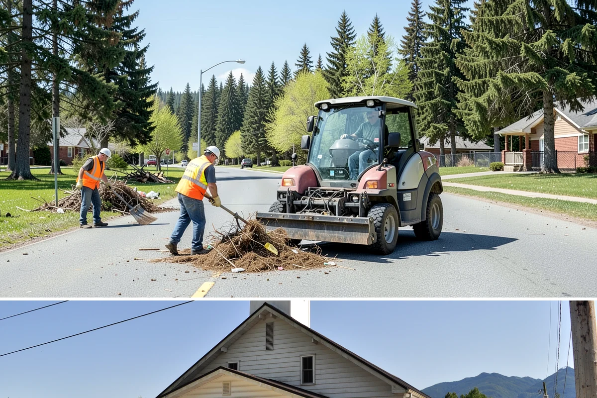 Decorative Fencing in Concrete, Skagit County, WA - Decorative fencing installation proceeds year-round, with drier months preferred for footing excavation and finish protection...