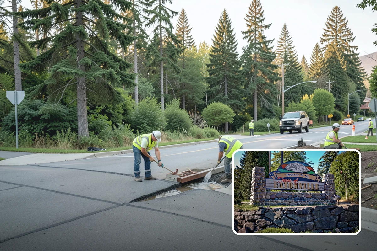 Decorative Fencing in Eatonville, Pierce County, WA - Enhances civic, gateway, and historic-district character