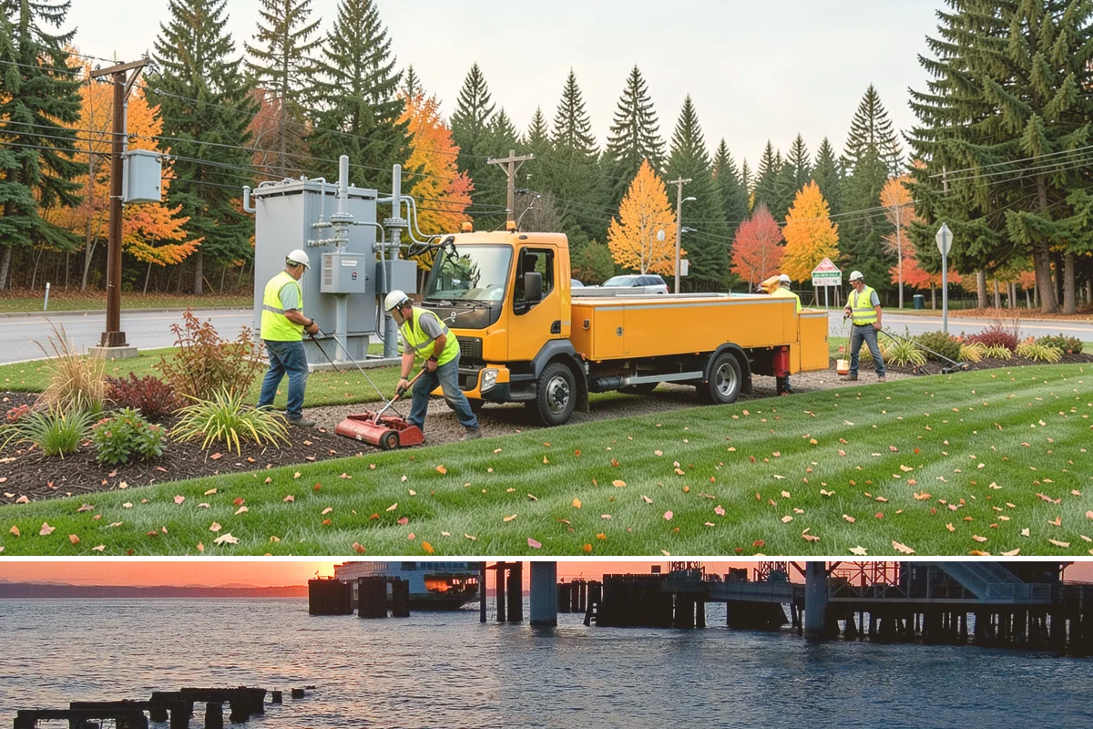 Decorative Fencing in Edmonds, Snohomish County, WA - Decorative fencing installation proceeds year-round, with drier months preferred for footing excavation and finish protection...
