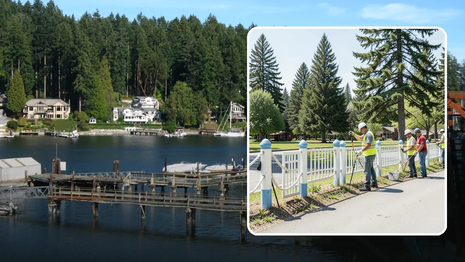 Decorative Fencing in Gig Harbor, Pierce County, WA - Install ornamental and decorative fencing that enhances civic spaces, parks, and gateway areas.