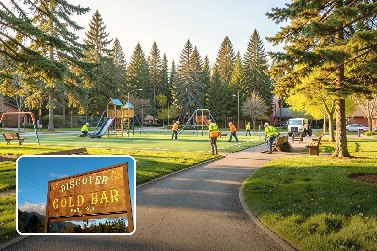 Decorative Fencing in Gold Bar, Snohomish County, WA - Enhances civic, gateway, and historic-district character