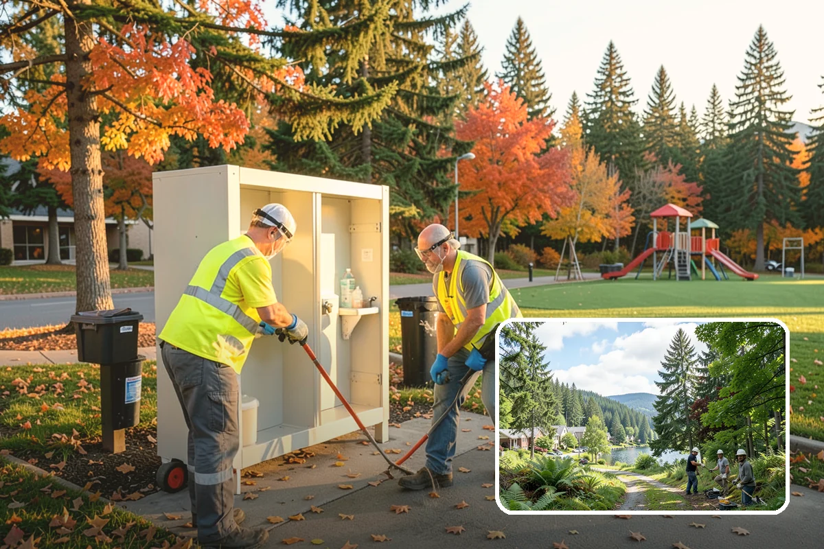 Decorative Fencing in Lake Forest Park, King County, WA - Enhances civic, gateway, and historic-district character