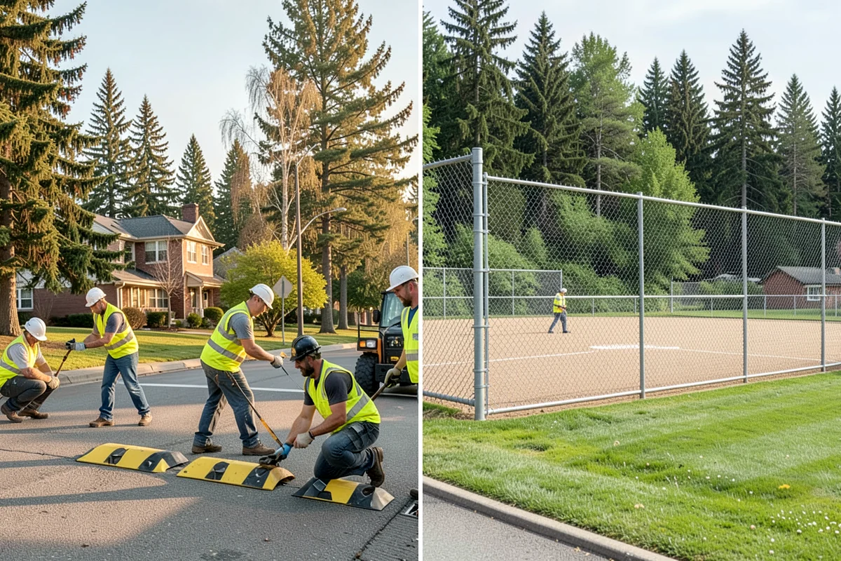 Decorative Fencing in Lakewood, Pierce County, WA - Coordinate style, finish, and layout with design standards
