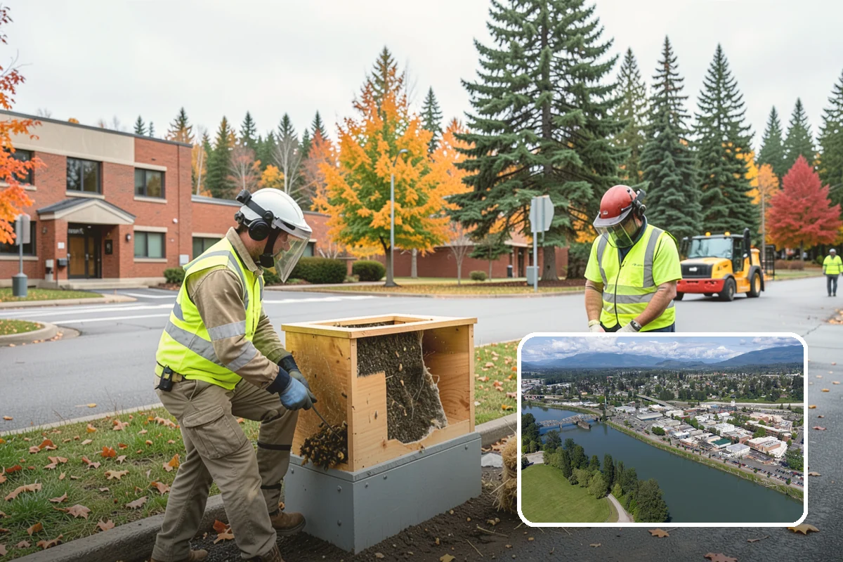 Decorative Fencing in Mount Vernon, Skagit County, WA - Enhances civic, gateway, and historic-district character