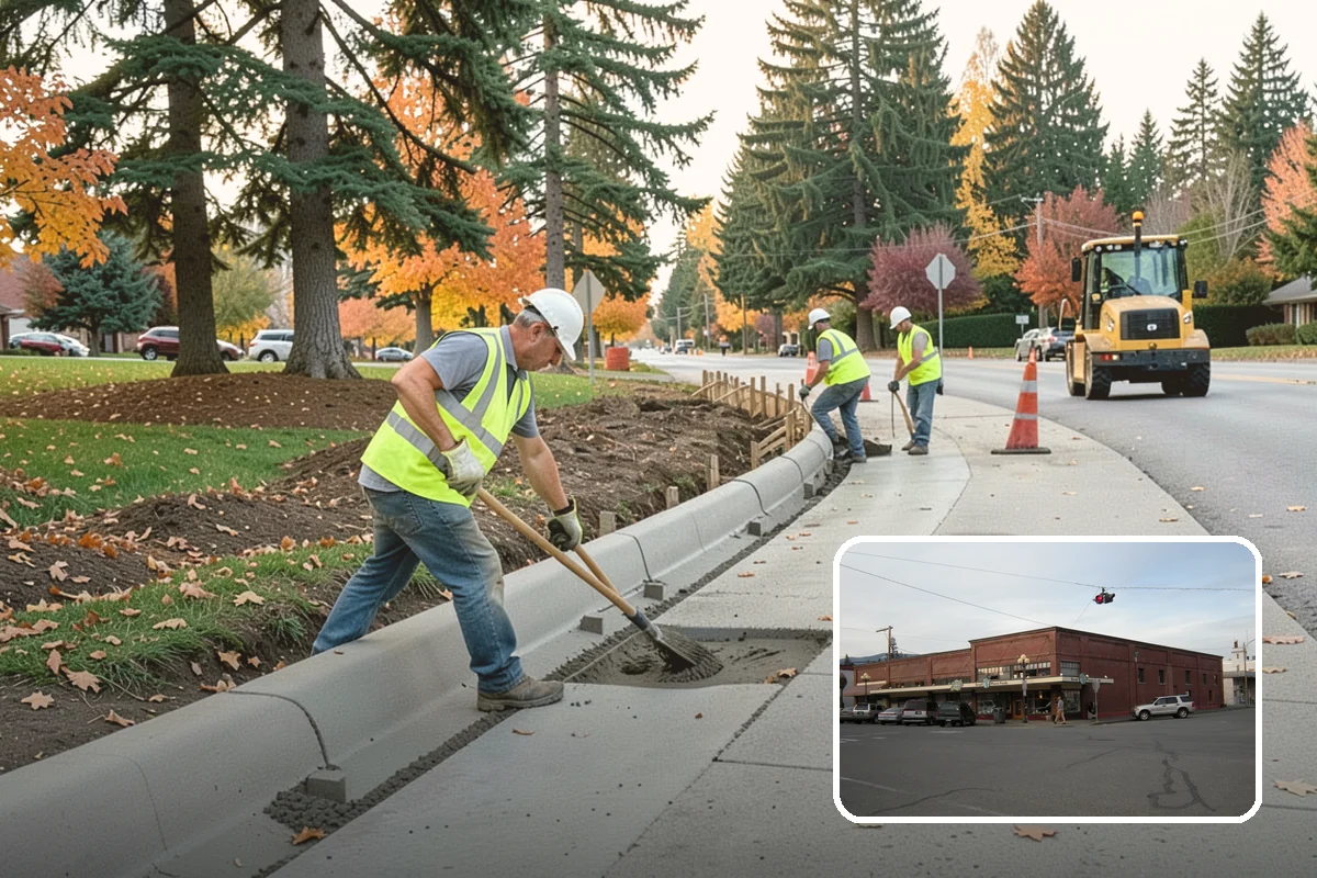 Decorative Fencing in Sedro-Woolley, Skagit County, WA - Enhances civic, gateway, and historic-district character
