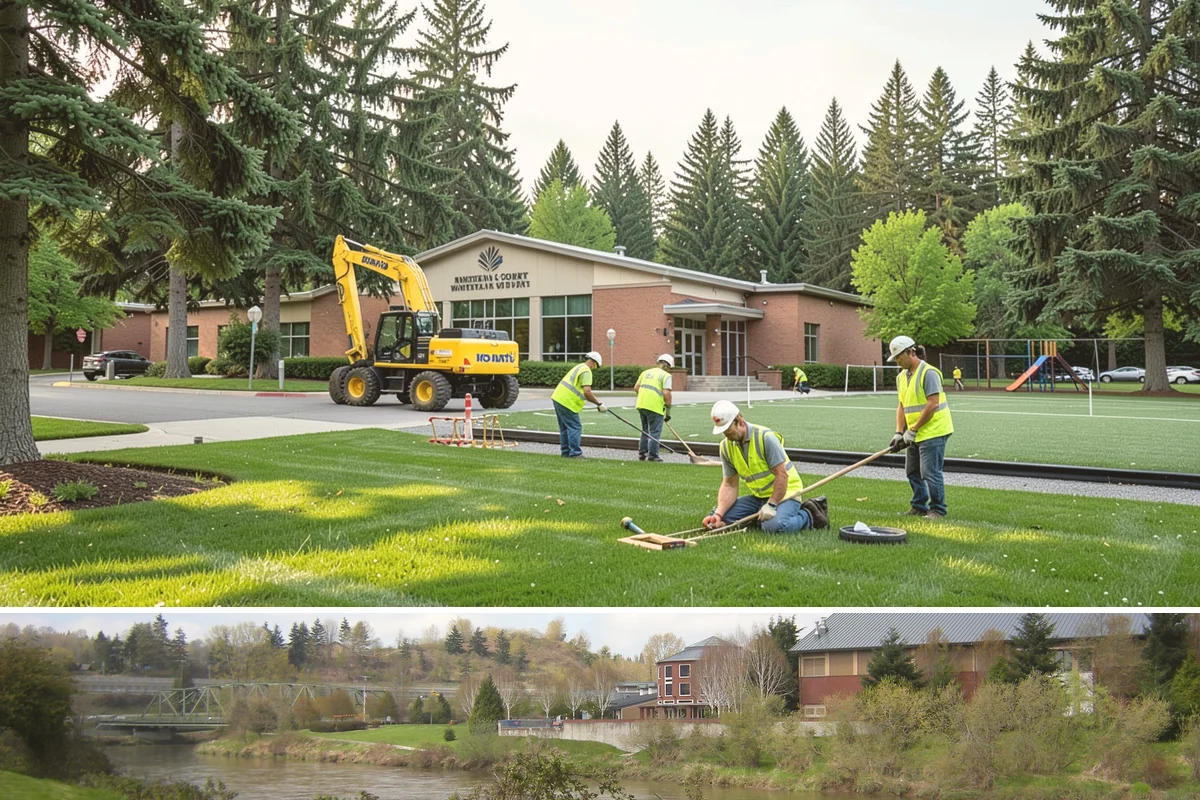 Decorative Fencing in Tukwila, King County, WA - Decorative fencing installation proceeds year-round, with drier months preferred for footing excavation and finish protection...