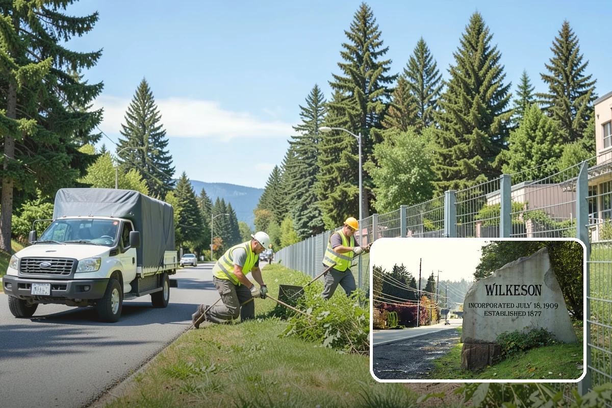 Decorative Fencing in Wilkeson, Pierce County, WA - Enhances civic, gateway, and historic-district character