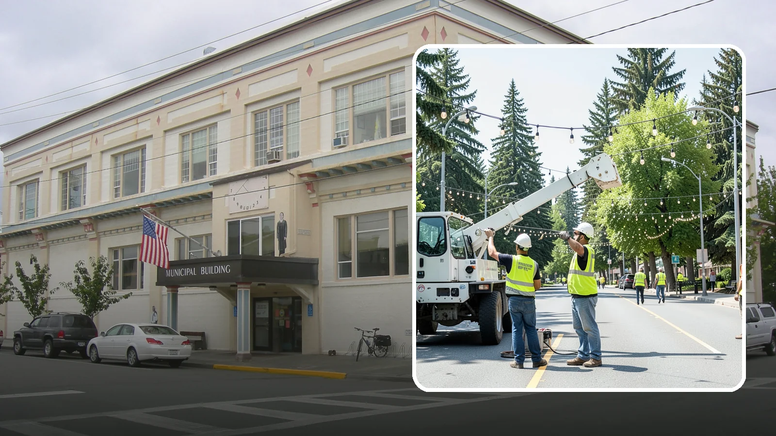 Decorative Lighting in Anacortes, Skagit County, WA - Installation and upkeep of accent and decorative lighting that enhances public plazas, trees, and landmarks.