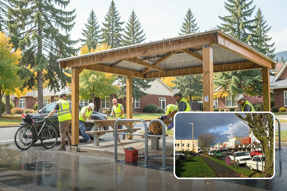 Decorative Lighting in Arlington, Snohomish County, WA - Enhances the character and safety of public spaces