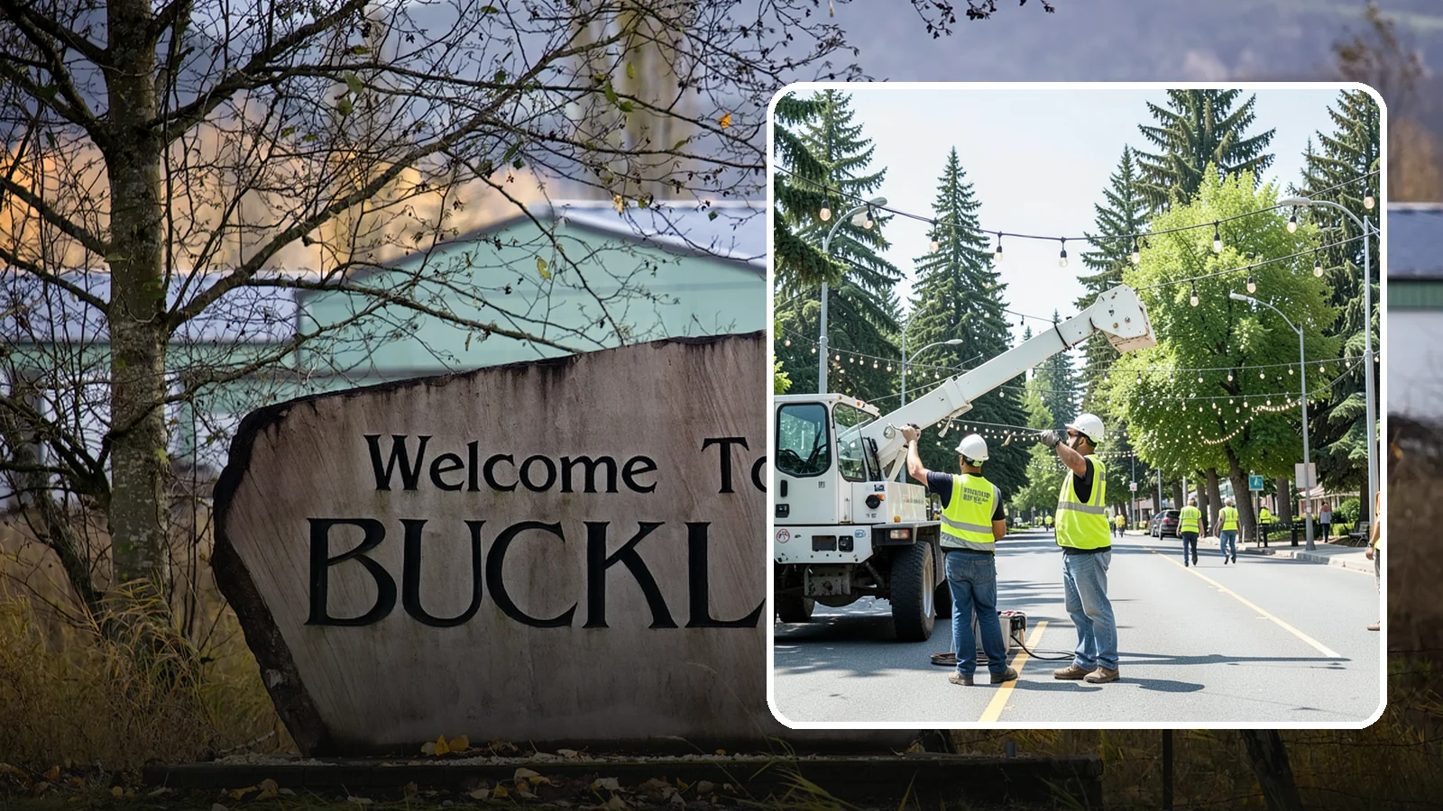 Decorative Lighting in Buckley, Pierce County, WA - Installation and upkeep of accent and decorative lighting that enhances public plazas, trees, and landmarks.