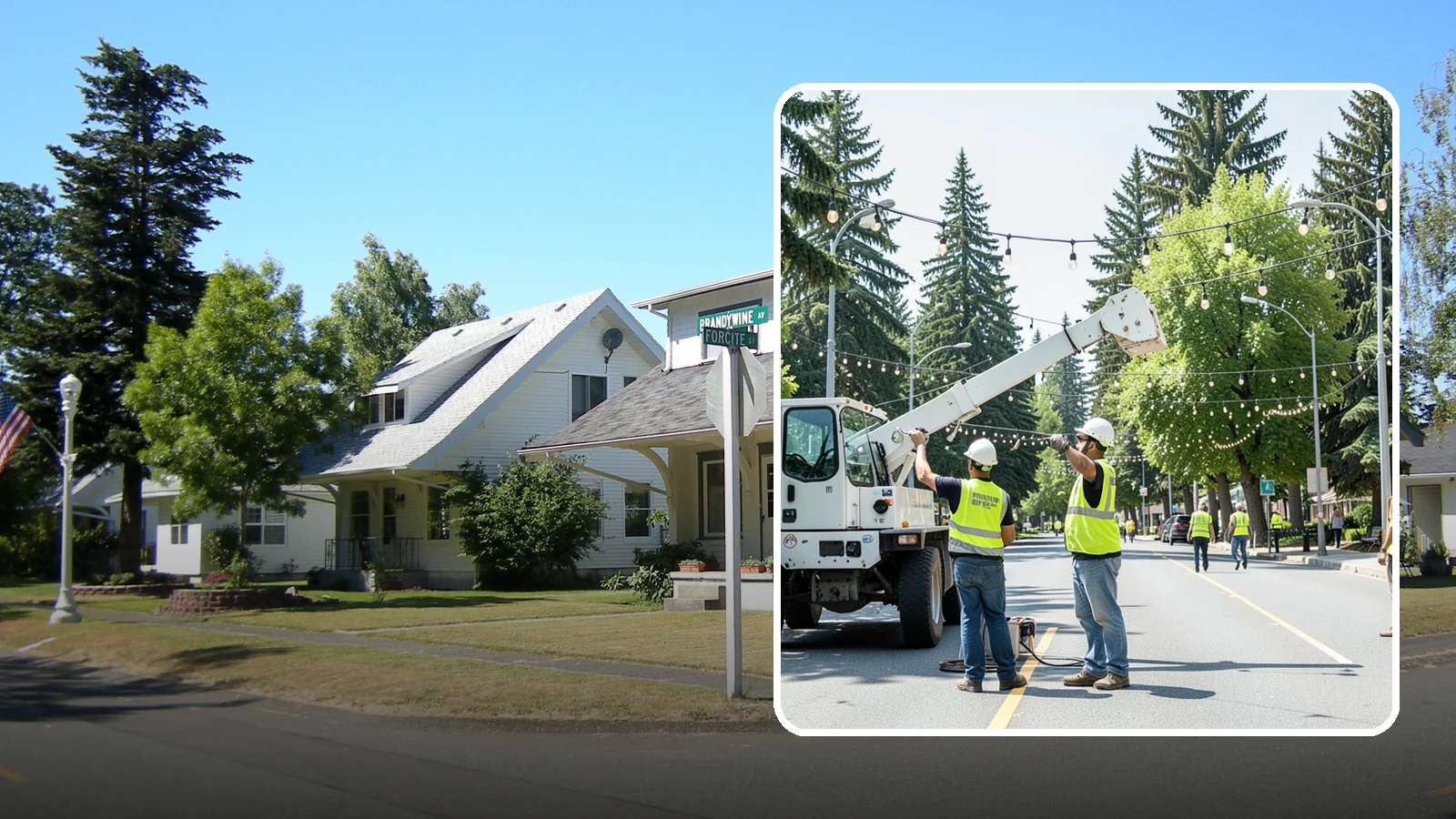 Decorative Lighting in DuPont, Pierce County, WA - Installation and upkeep of accent and decorative lighting that enhances public plazas, trees, and landmarks.