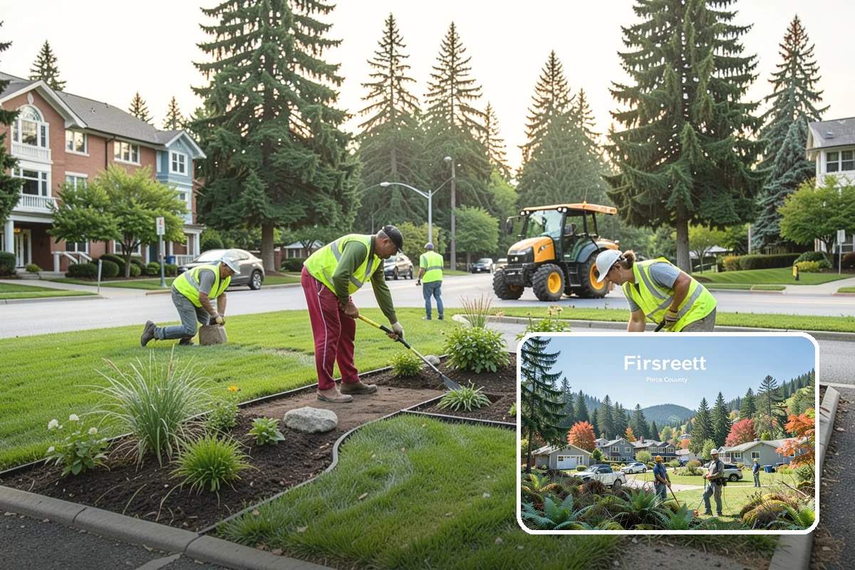 Decorative Lighting in Fircrest, Pierce County, WA - Enhances the character and safety of public spaces