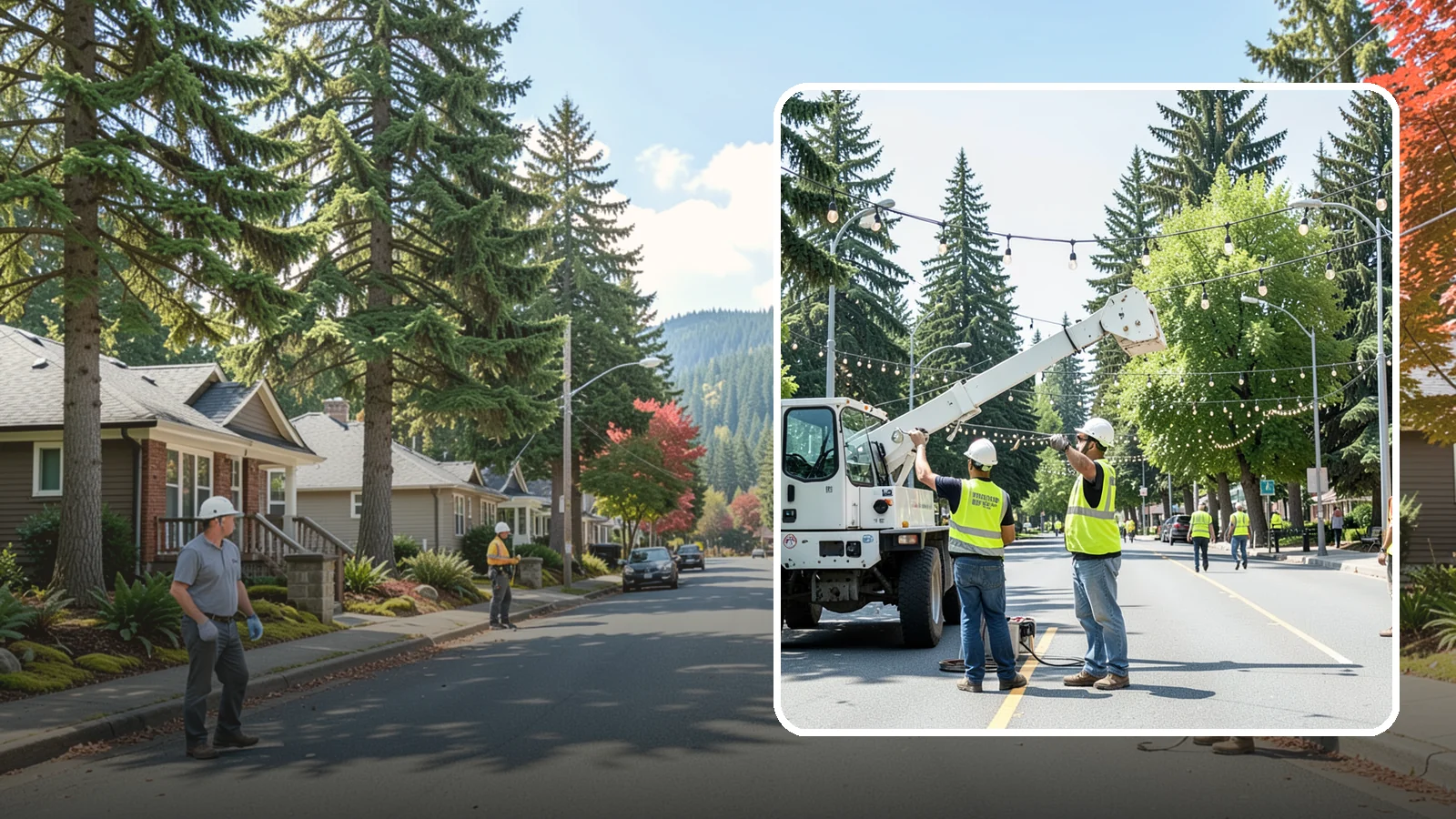 Decorative Lighting in Hunts Point, King County, WA - Installation and upkeep of accent and decorative lighting that enhances public plazas, trees, and landmarks.