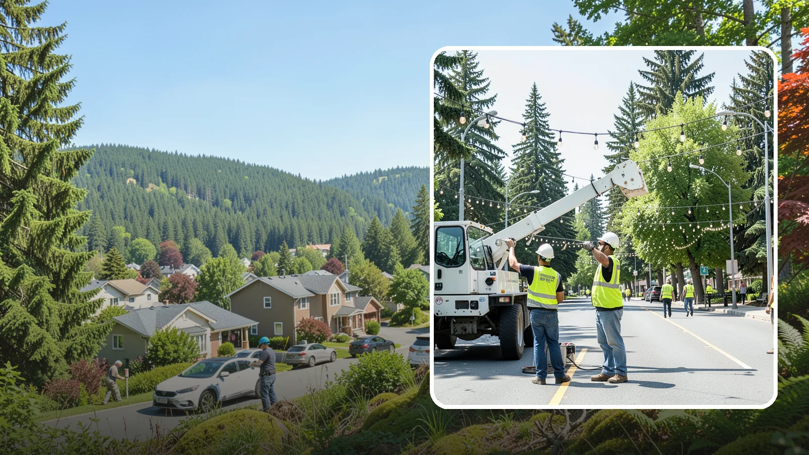 Decorative Lighting in Index, Snohomish County, WA - Installation and upkeep of accent and decorative lighting that enhances public plazas, trees, and landmarks.