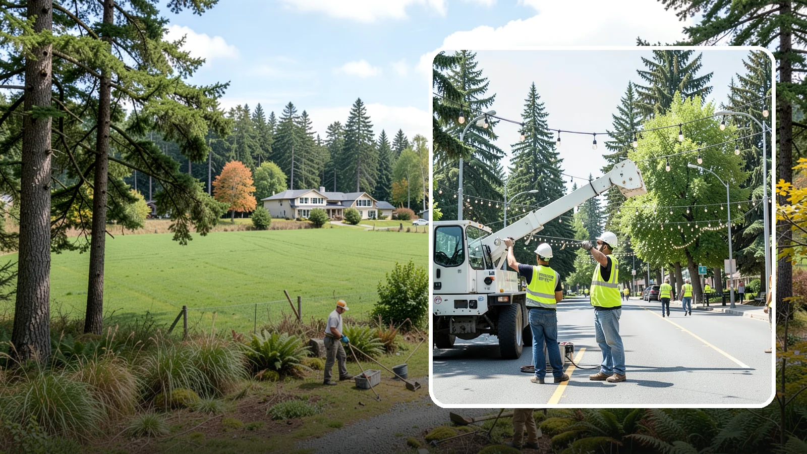 Decorative Lighting in Lyman, Skagit County, WA - Installation and upkeep of accent and decorative lighting that enhances public plazas, trees, and landmarks.