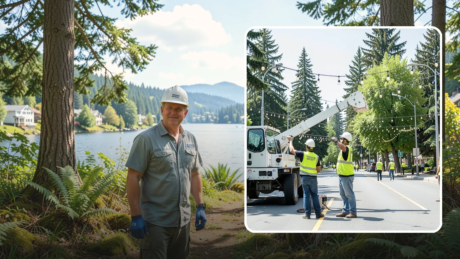 Decorative Lighting in Milton, King County, WA - Installation and upkeep of accent and decorative lighting that enhances public plazas, trees, and landmarks.