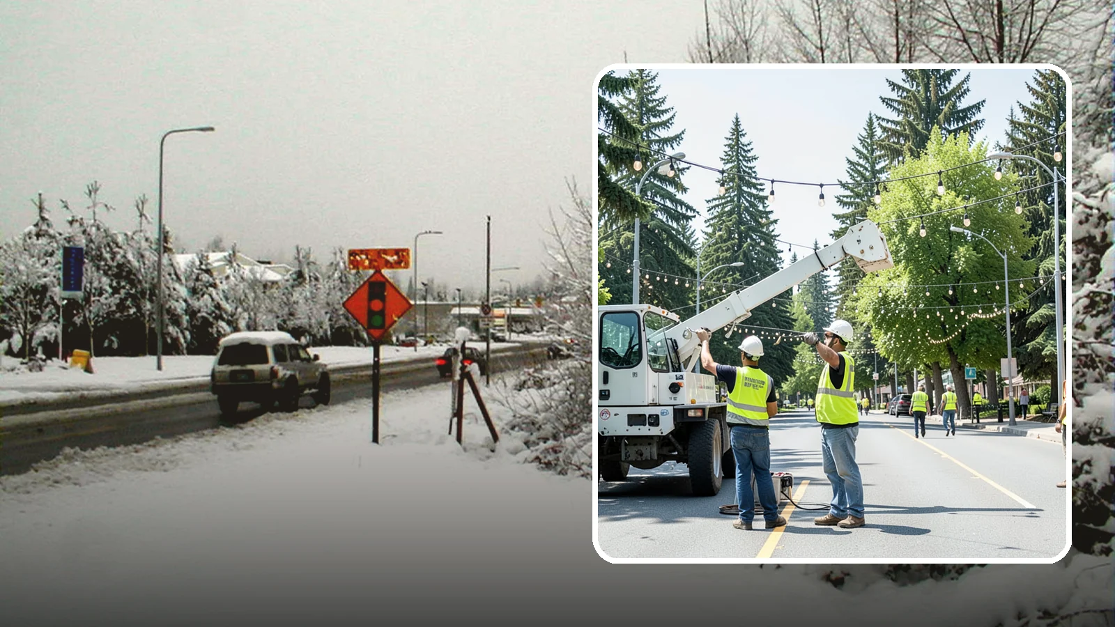 Decorative Lighting in Newcastle, King County, WA - Installation and upkeep of accent and decorative lighting that enhances public plazas, trees, and landmarks.