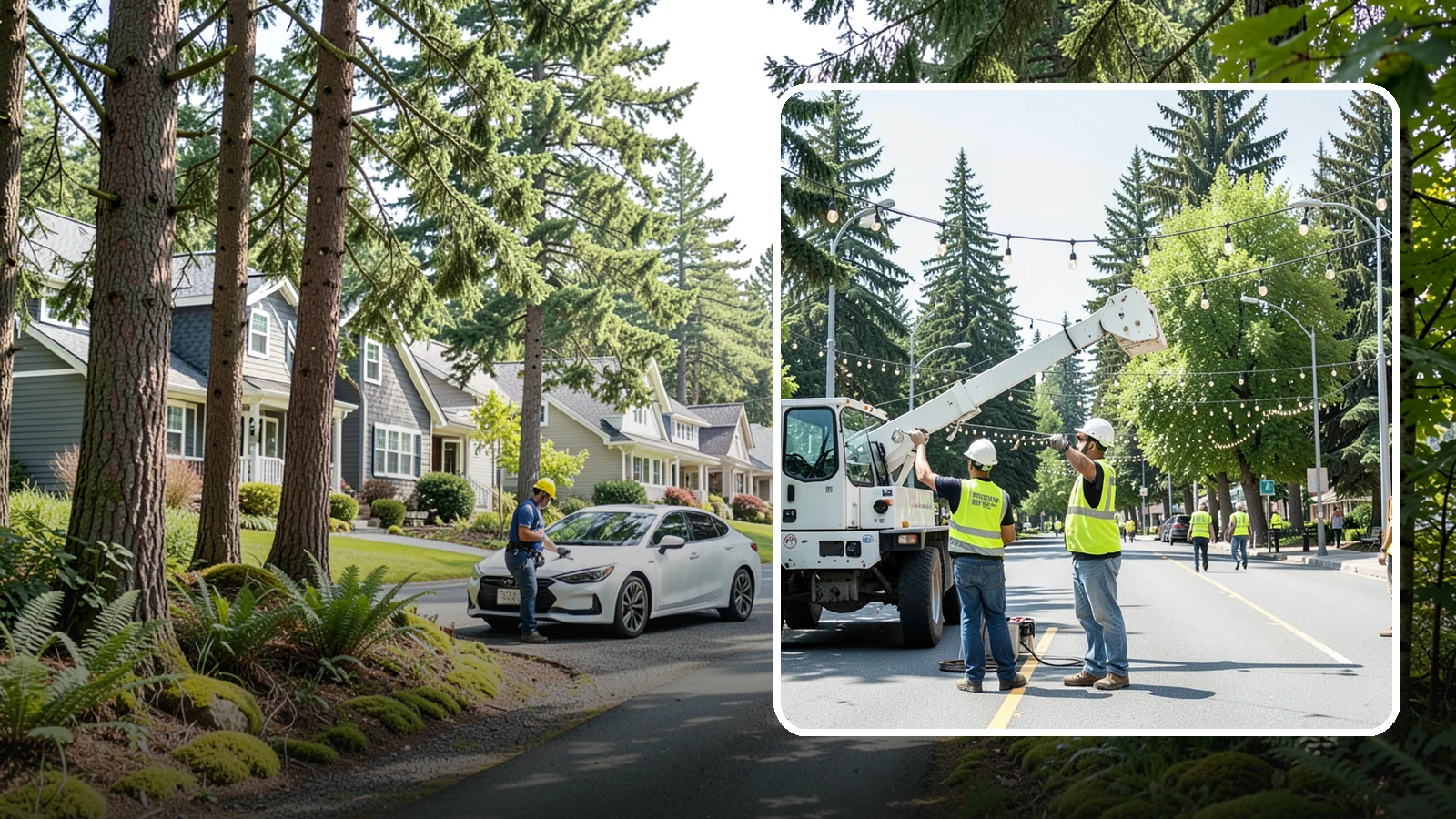 Decorative Lighting in Normandy Park, King County, WA - Installation and upkeep of accent and decorative lighting that enhances public plazas, trees, and landmarks.
