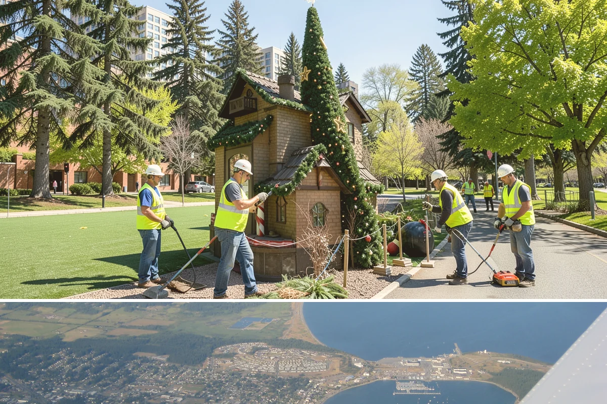 Decorative Lighting in Oak Harbor, Island County, WA - Installations can proceed year-round, with peak demand around civic events and the fall-through-winter season.