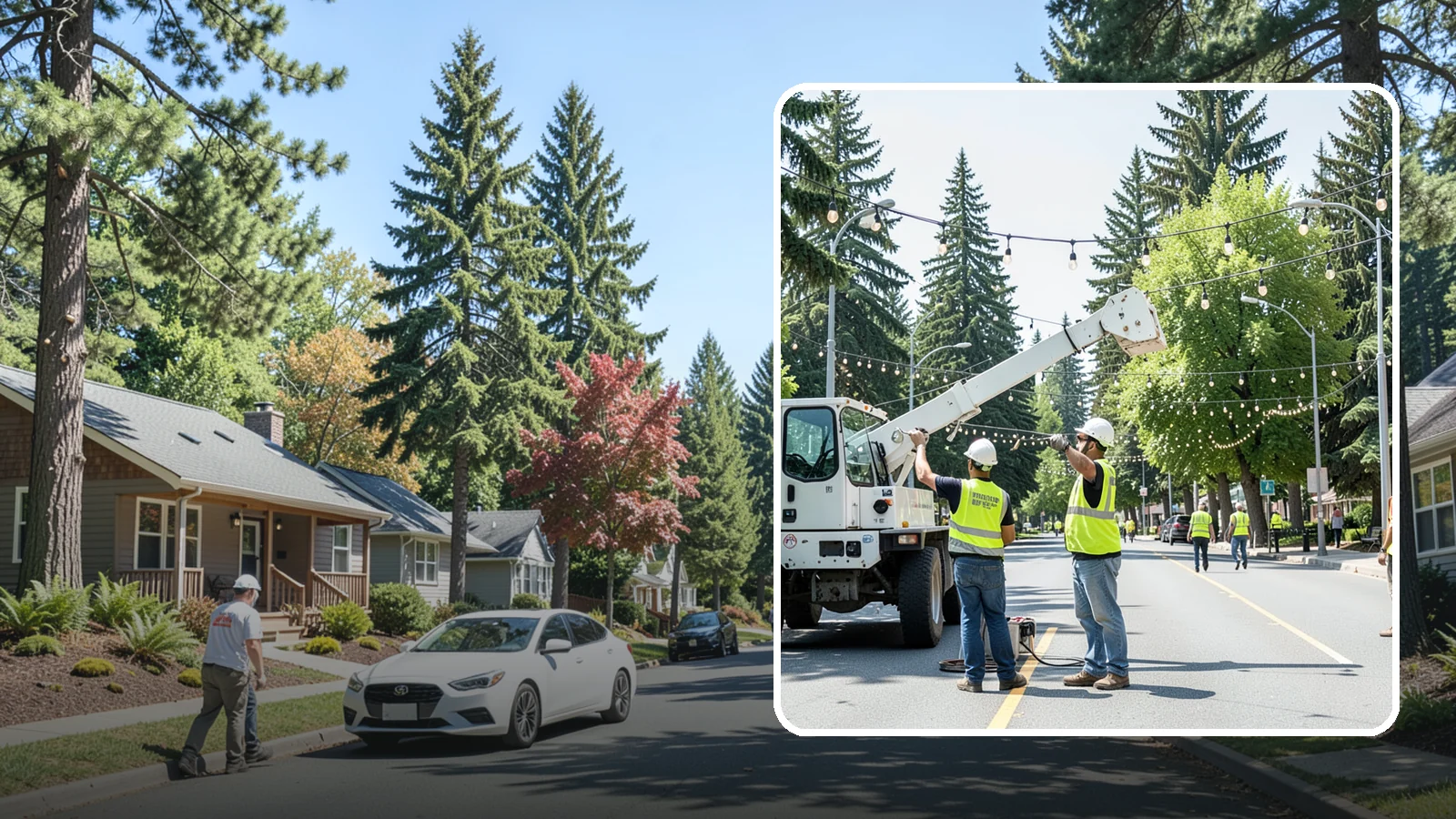 Decorative Lighting in Orting, Pierce County, WA - Installation and upkeep of accent and decorative lighting that enhances public plazas, trees, and landmarks.