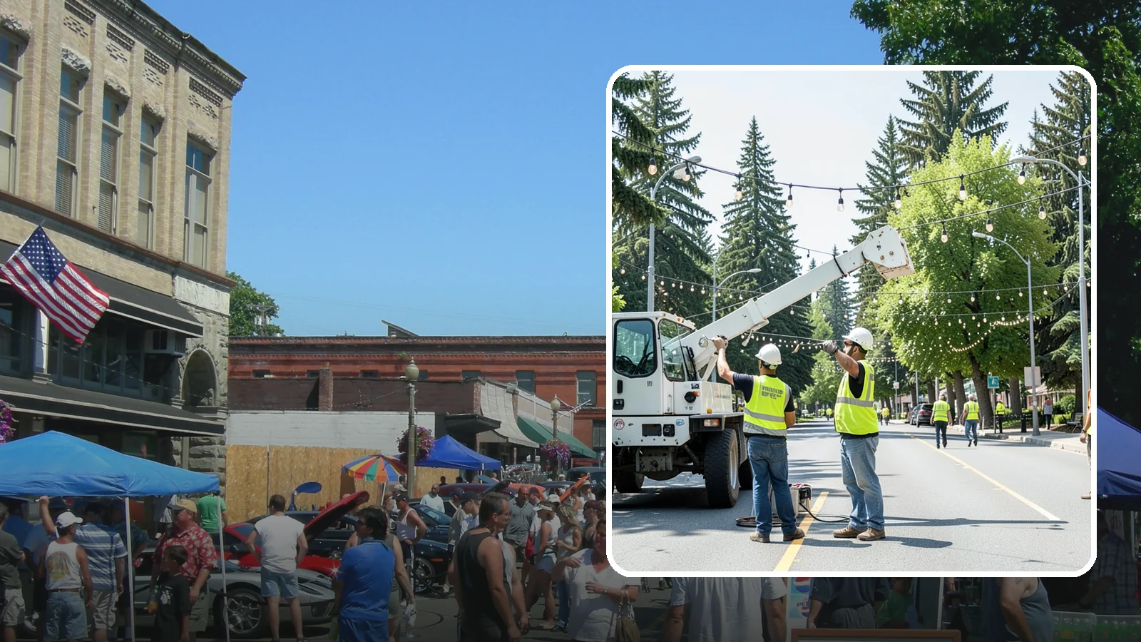 Decorative Lighting in Snohomish, Snohomish County, WA - Installation and upkeep of accent and decorative lighting that enhances public plazas, trees, and landmarks.