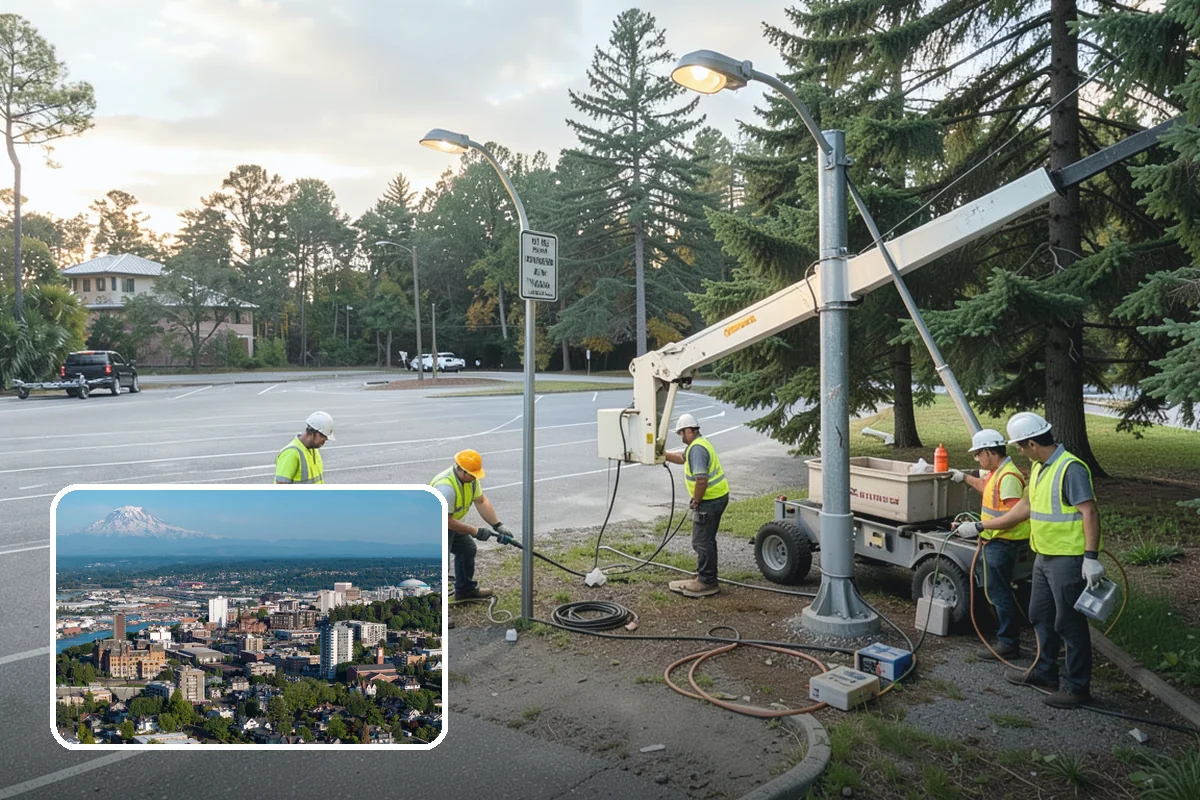 Decorative Lighting in Tacoma, Pierce County, WA - Enhances the character and safety of public spaces
