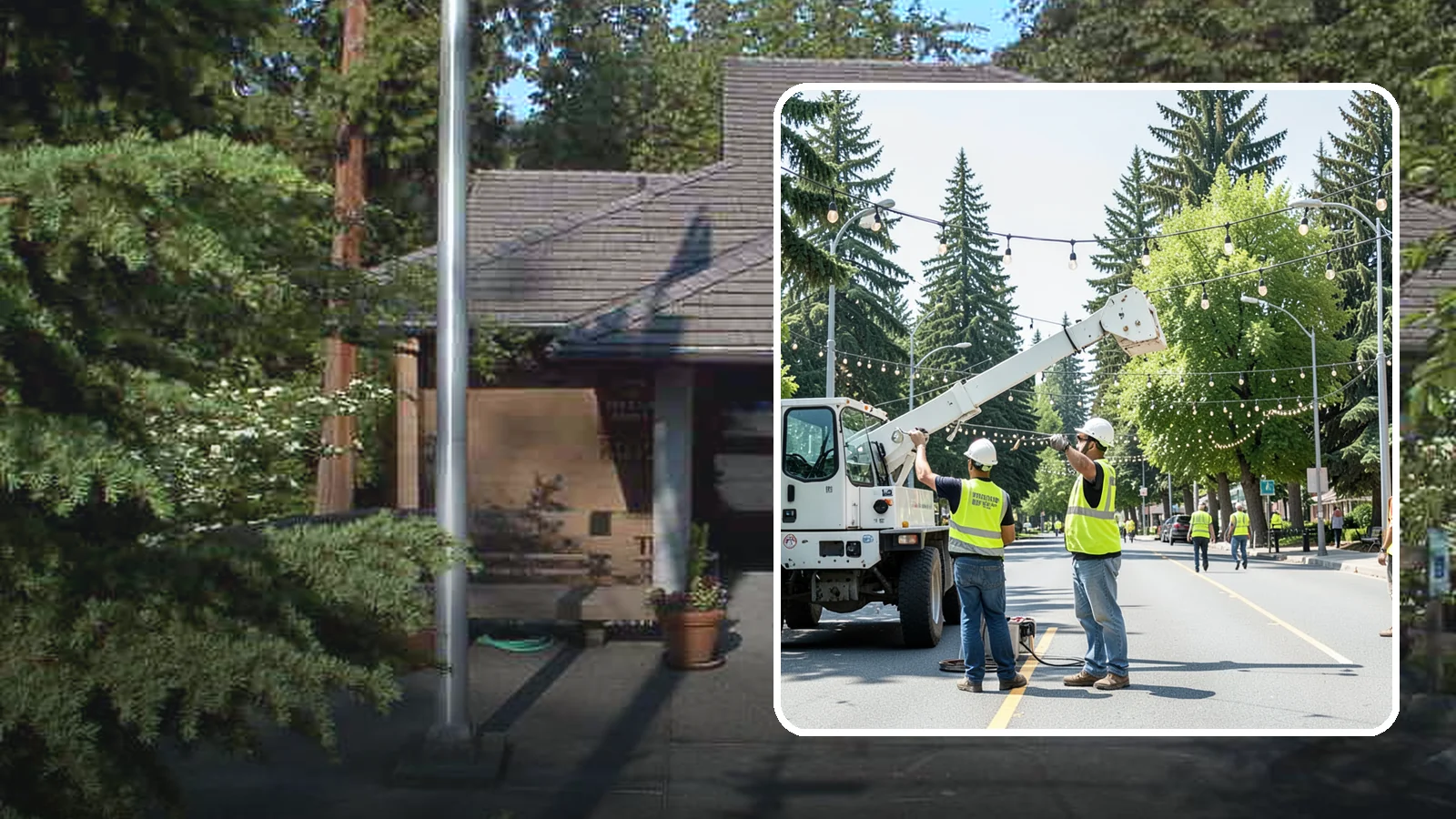 Decorative Lighting in Yarrow Point, King County, WA - Installation and upkeep of accent and decorative lighting that enhances public plazas, trees, and landmarks.