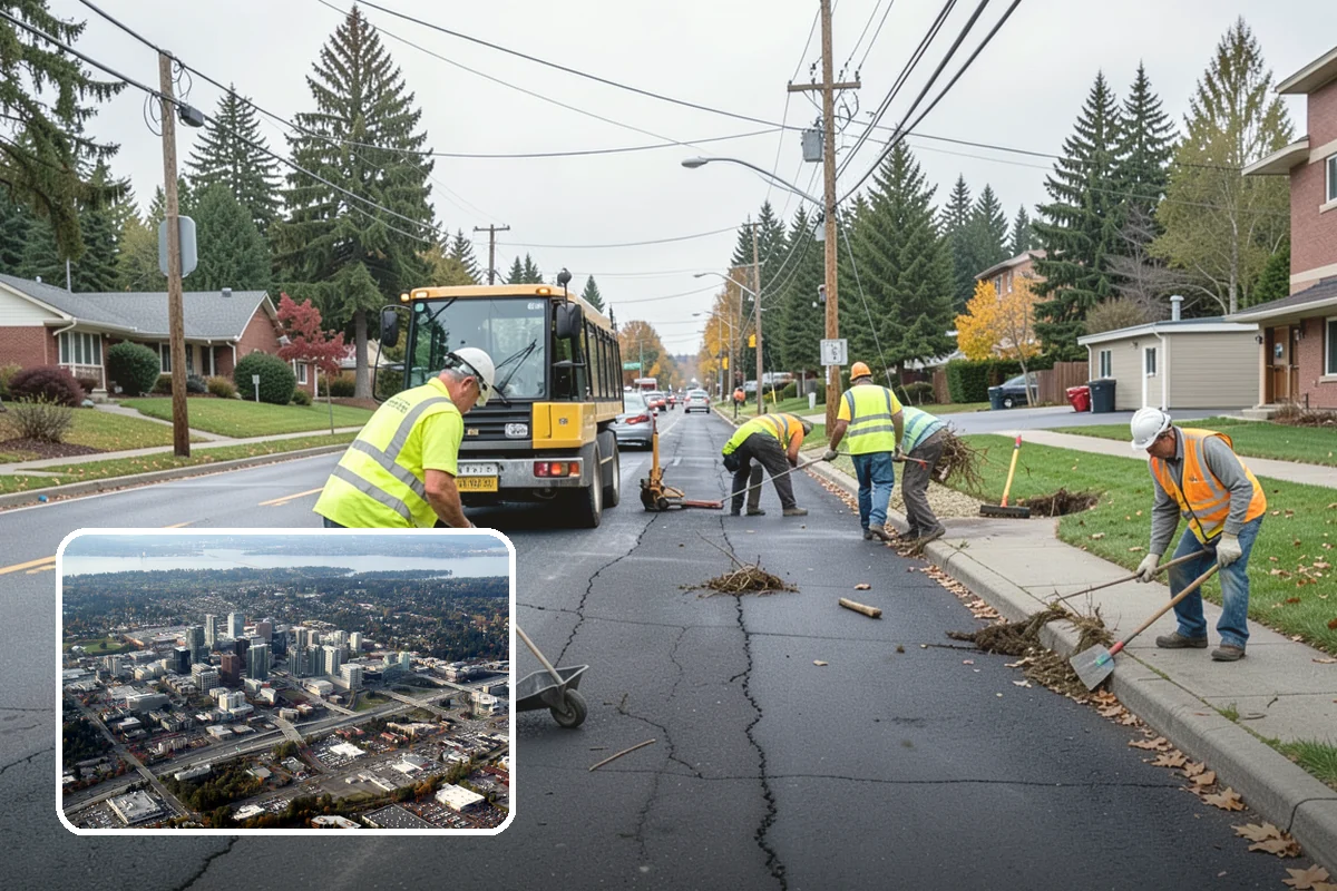Deicing in Bellevue, King County, WA - Restores traction by breaking the ice-to-pavement bond