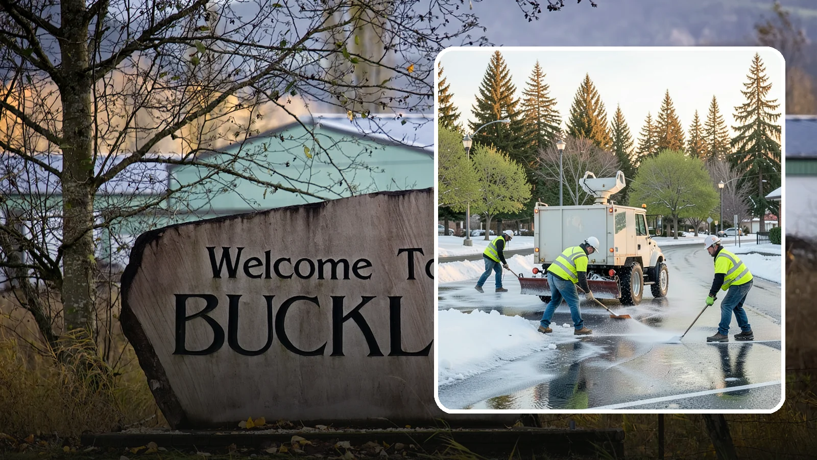 Deicing in Buckley, Pierce County, WA - Apply deicing materials to roads, lots, and walkways to melt ice and maintain safe surfaces during winter events.