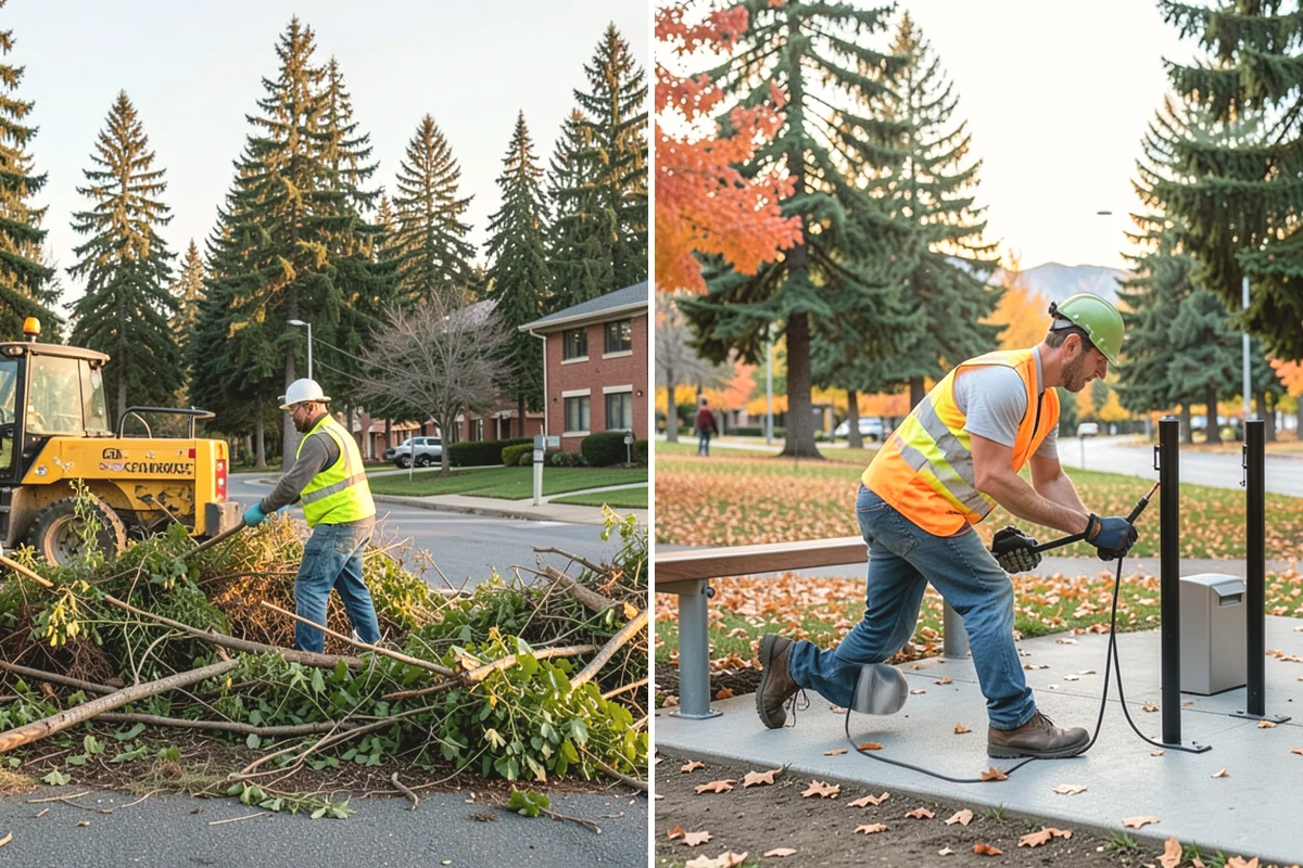 Deicing in Burien, King County, WA - Assess conditions and pavement temperatures at priority sites