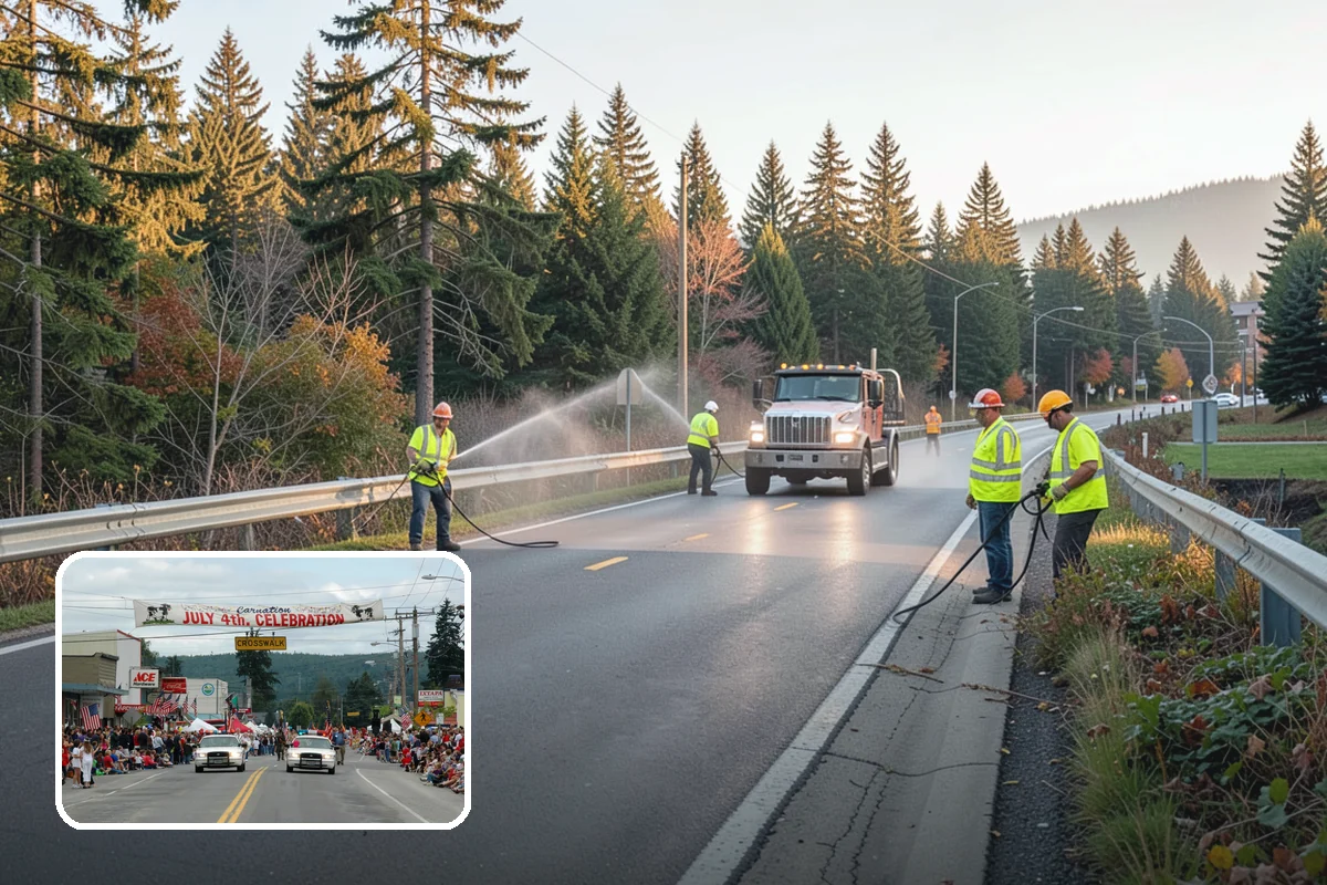 Deicing in Carnation, King County, WA - Restores traction by breaking the ice-to-pavement bond