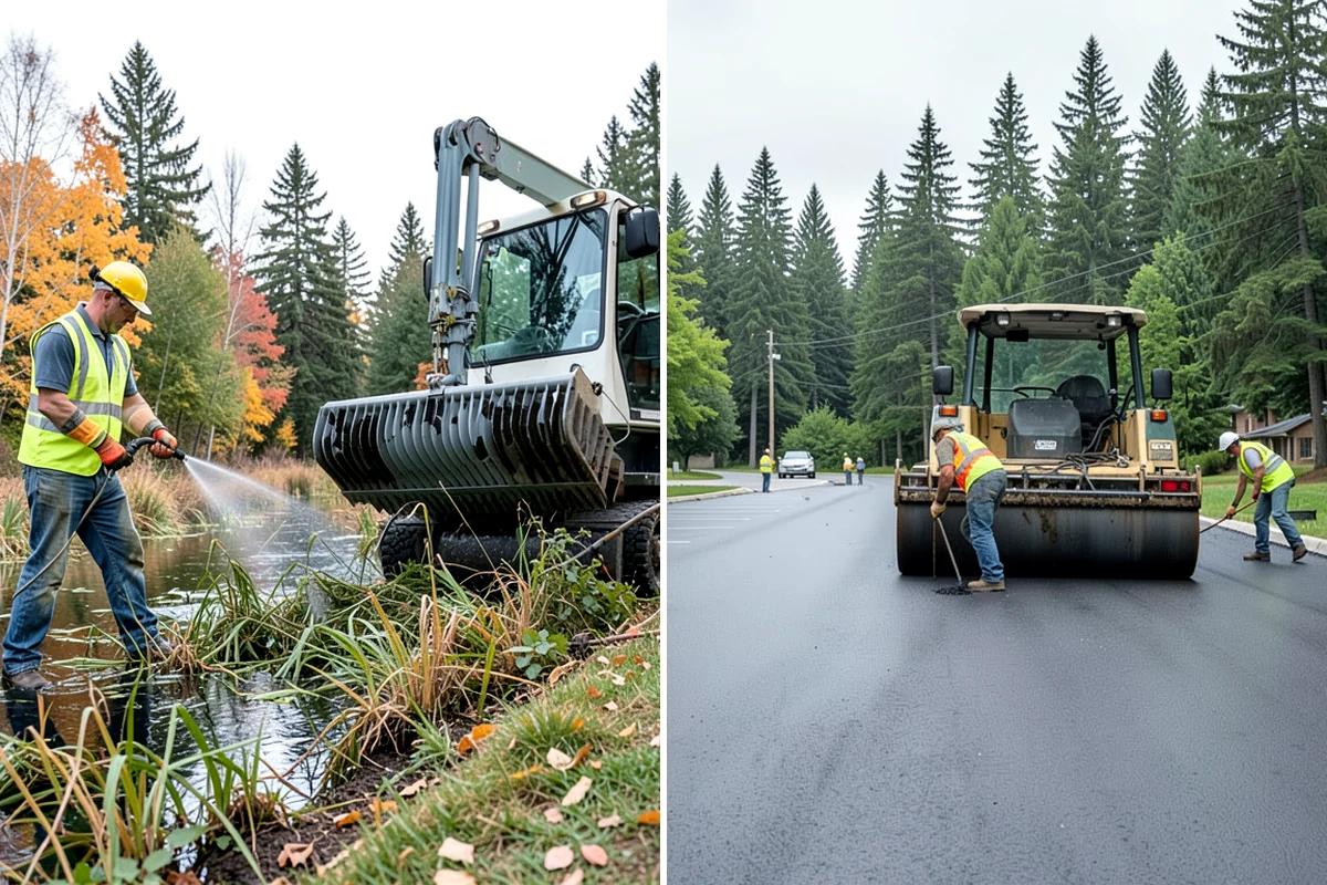 Deicing in Concrete, Skagit County, WA - Assess conditions and pavement temperatures at priority sites
