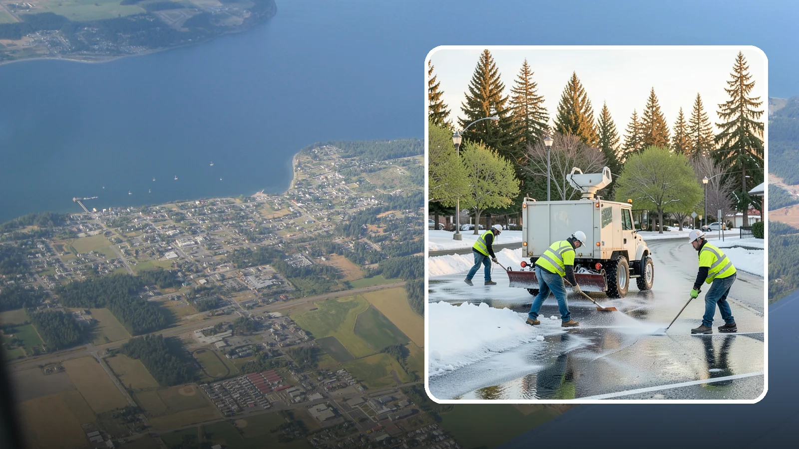 Deicing in Coupeville, Island County, WA - Apply deicing materials to roads, lots, and walkways to melt ice and maintain safe surfaces during winter events.